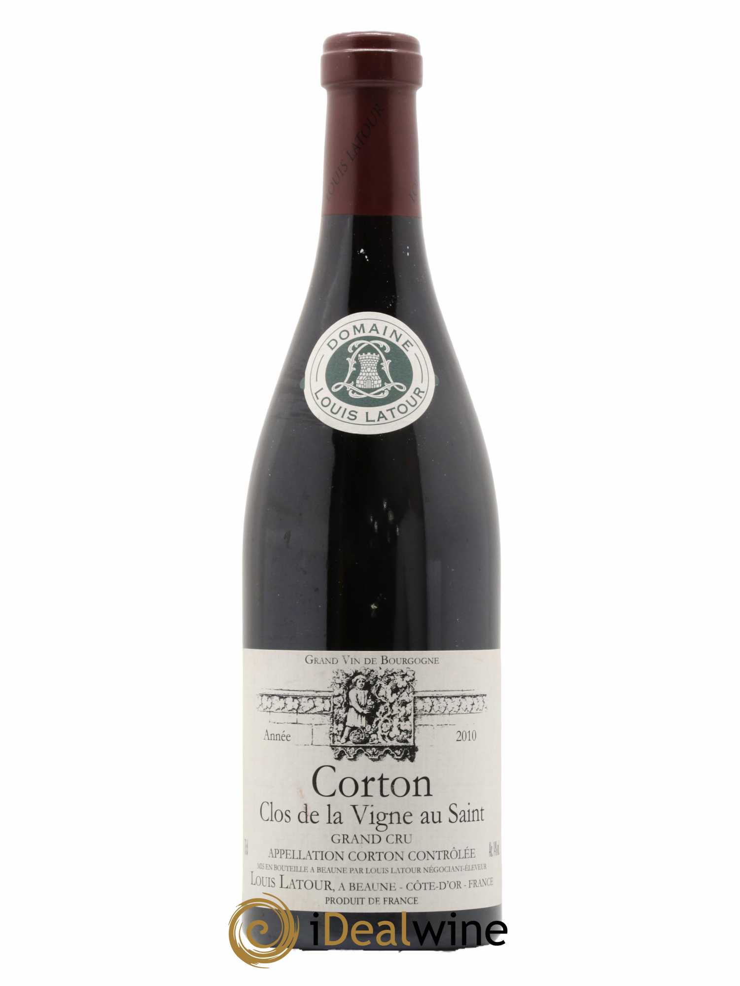 Corton Grand Cru Clos de la vigne au Saint Louis Latour 2010 - Lot de 1 bouteille - 0