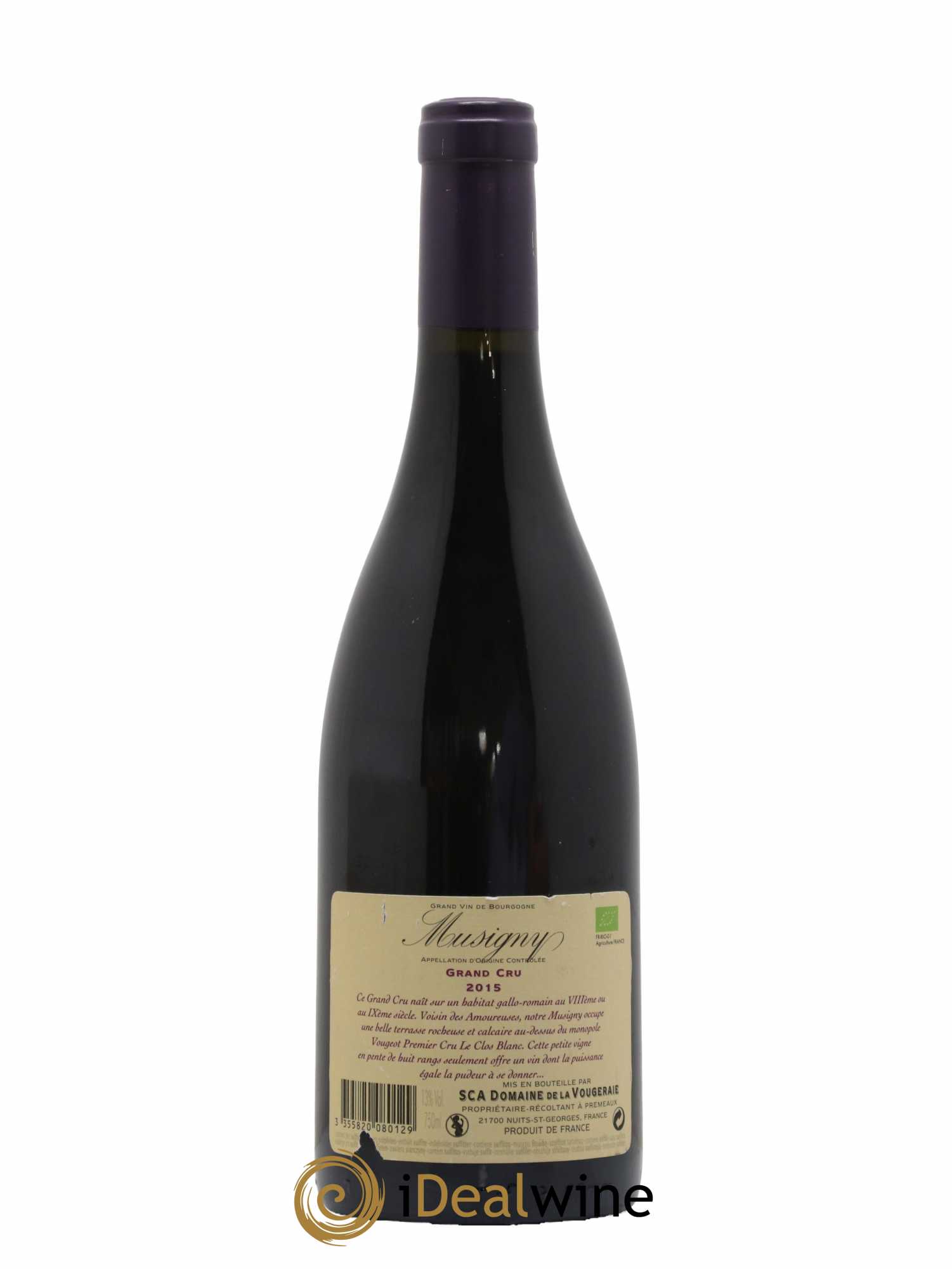 Musigny Grand Cru La Vougeraie 2015 - Lot of 1 bottle - 1
