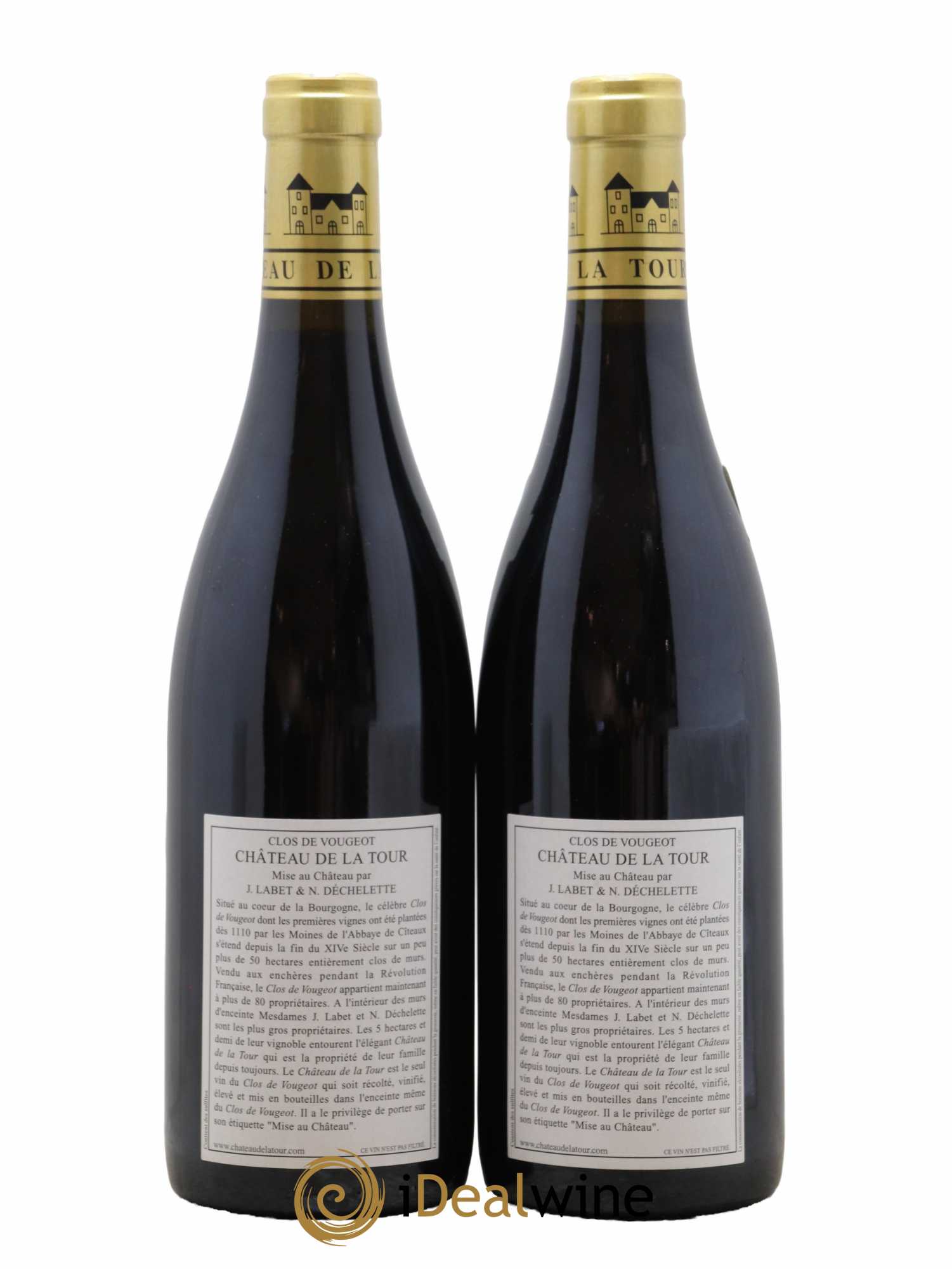 Clos de Vougeot Grand Cru Vieilles Vignes Château de La Tour 2012 - Lot de 2 bouteilles - 1