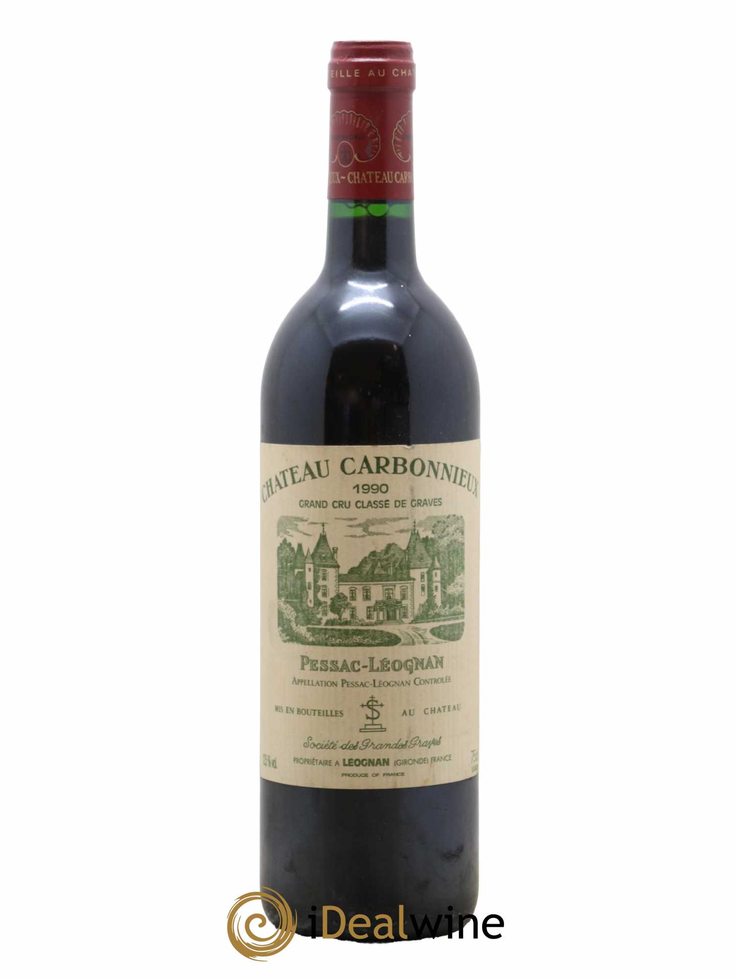 Château Carbonnieux Cru Classé de Graves 1990 - Lot de 1 bouteille - 0