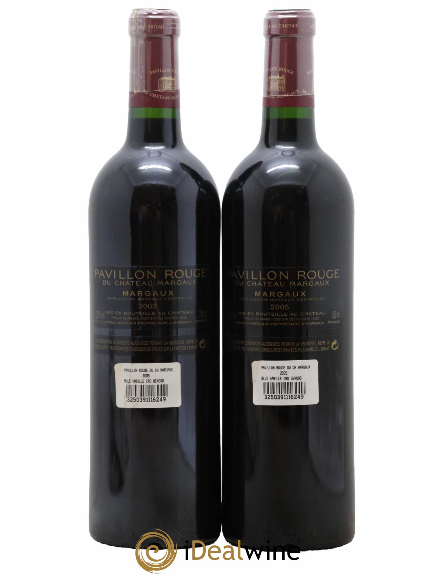 Pavillon Rouge du Château Margaux Second Vin 2005 - Lot of 2 bottles - 1