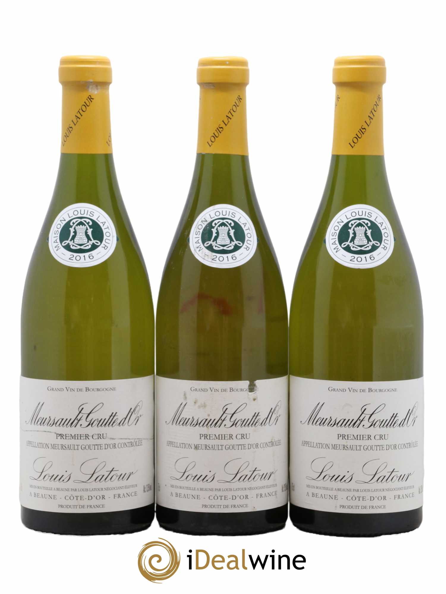 Meursault 1er Cru Goutte d'or Louis Latour 2016 - Lot de 3 bouteilles - 0