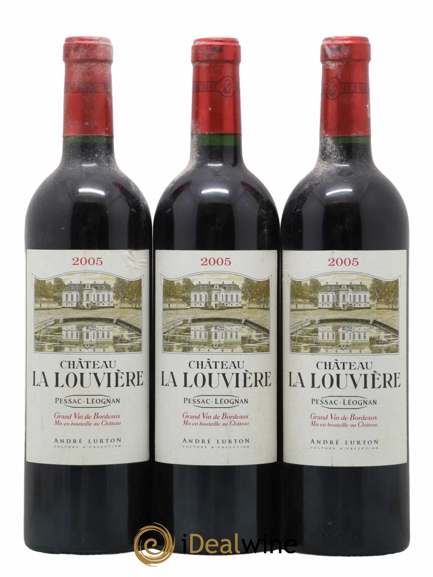 Château la Louvière 2005 - Lot de 3 bouteilles - 0