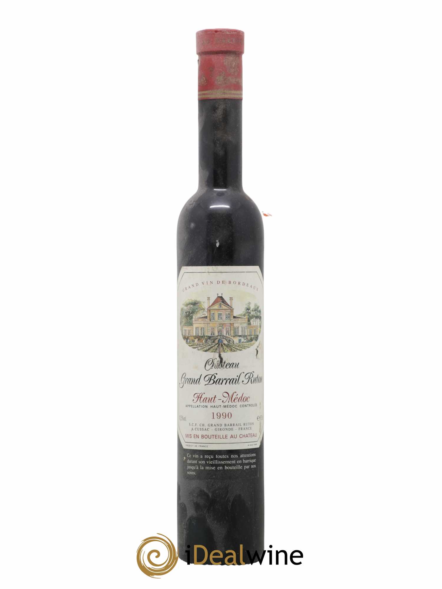 Haut Médoc Château Grand Barrail Ruton 1990 - Lot de 1 demi bouteille - 0