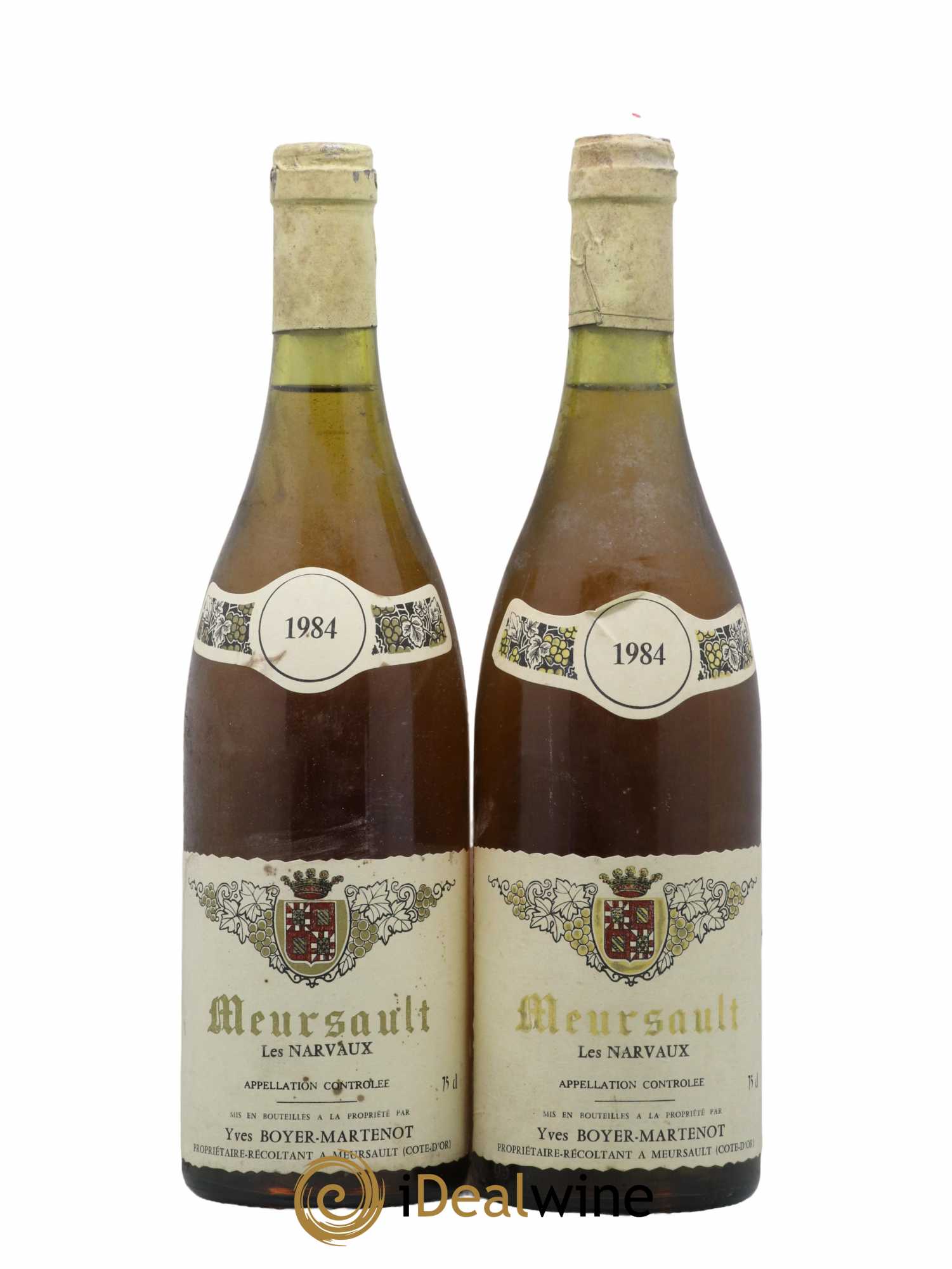 Meursault Narvaux Yves Boyer 1984 - Lot de 2 bouteilles - 0