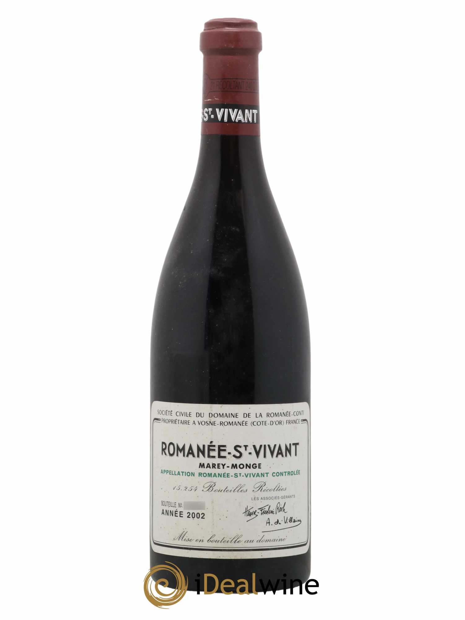 Romanée-Saint-Vivant Grand Cru Domaine de la Romanée-Conti 2002 - Lot de 1 bouteille - 0