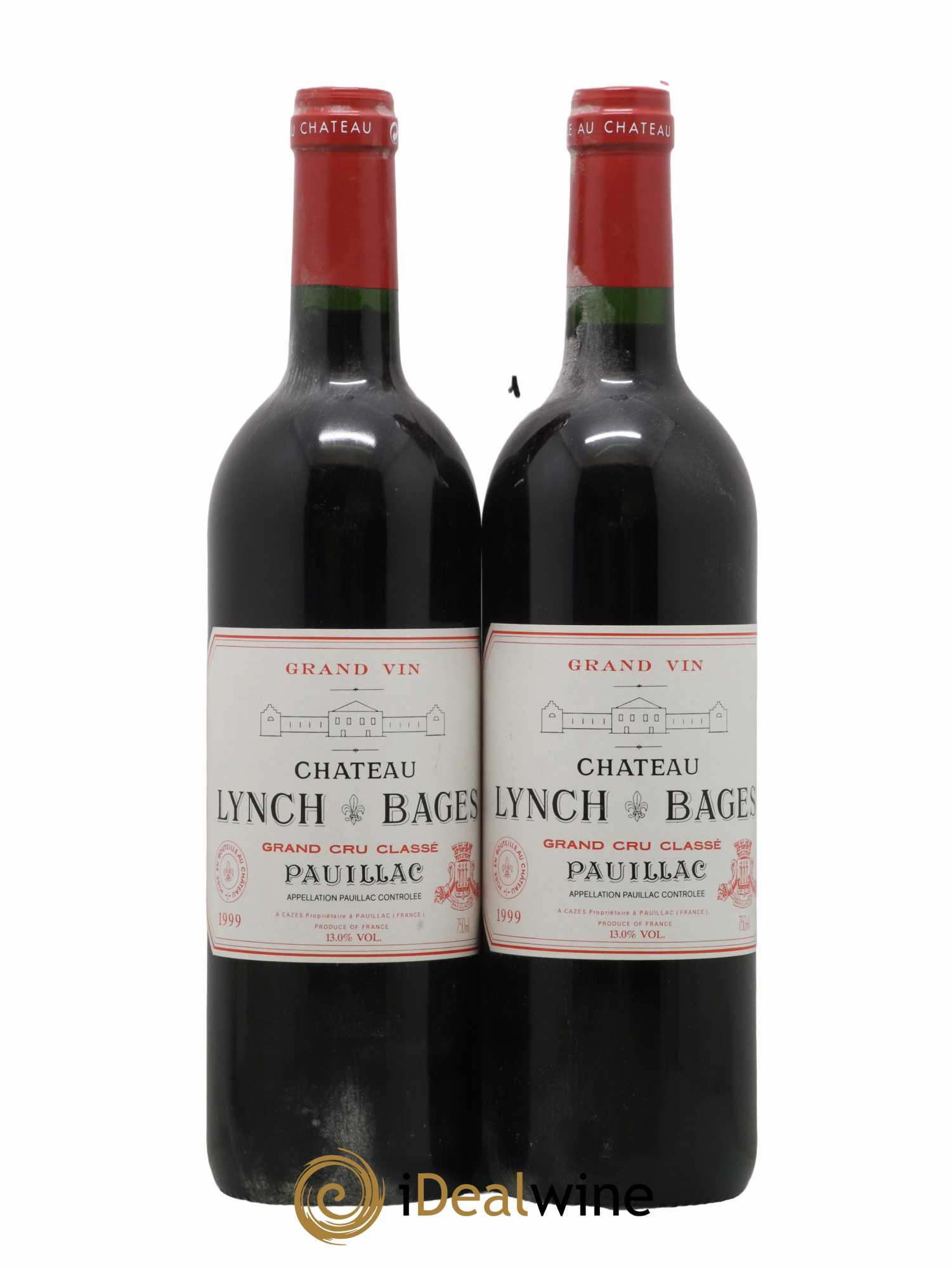 Château Lynch Bages 5ème Grand Cru Classé 1999 - Lot de 2 bouteilles - 0