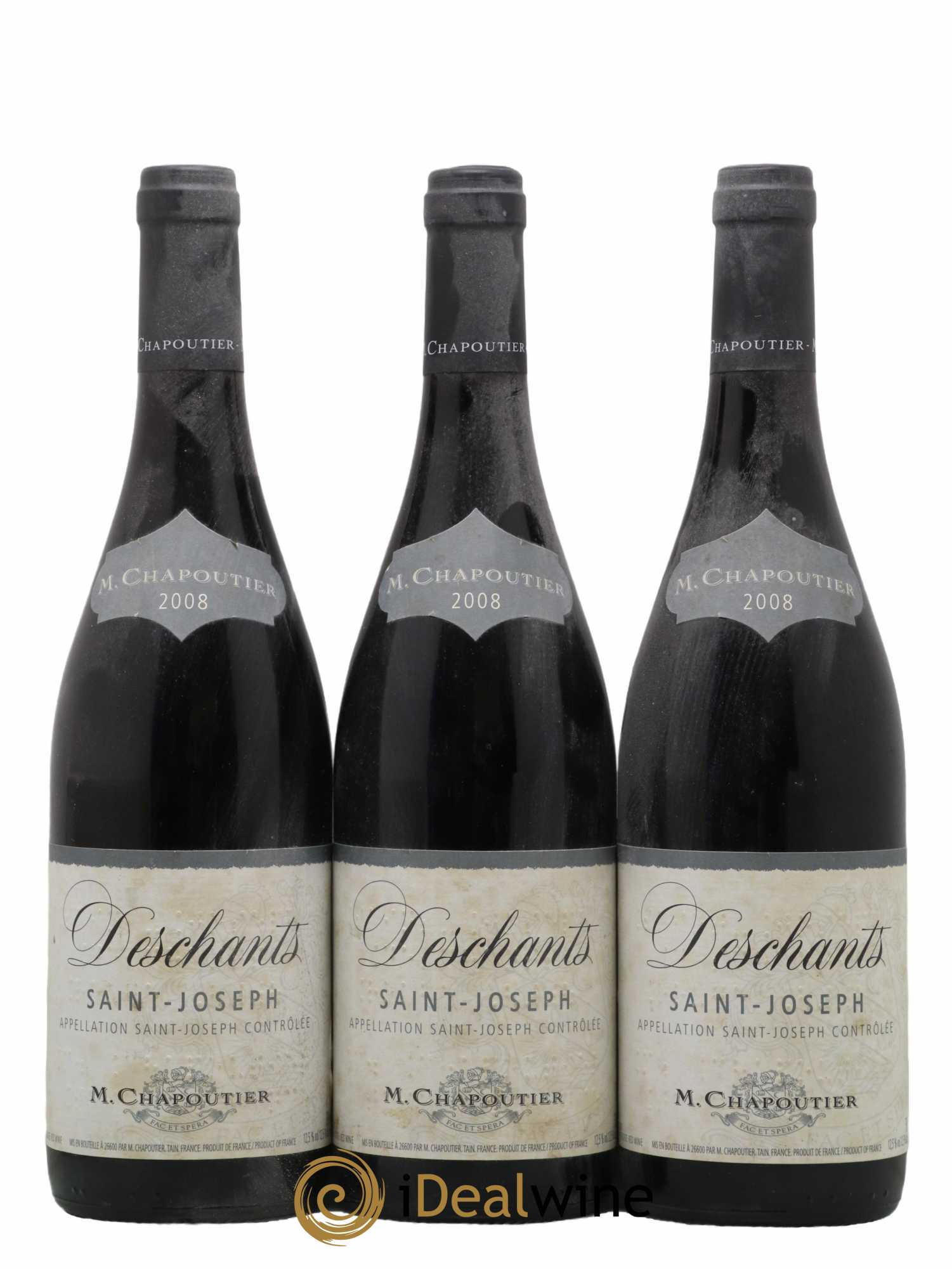 Saint-Joseph Chapoutier Deschants 2008 - Lot de 3 bouteilles - 0