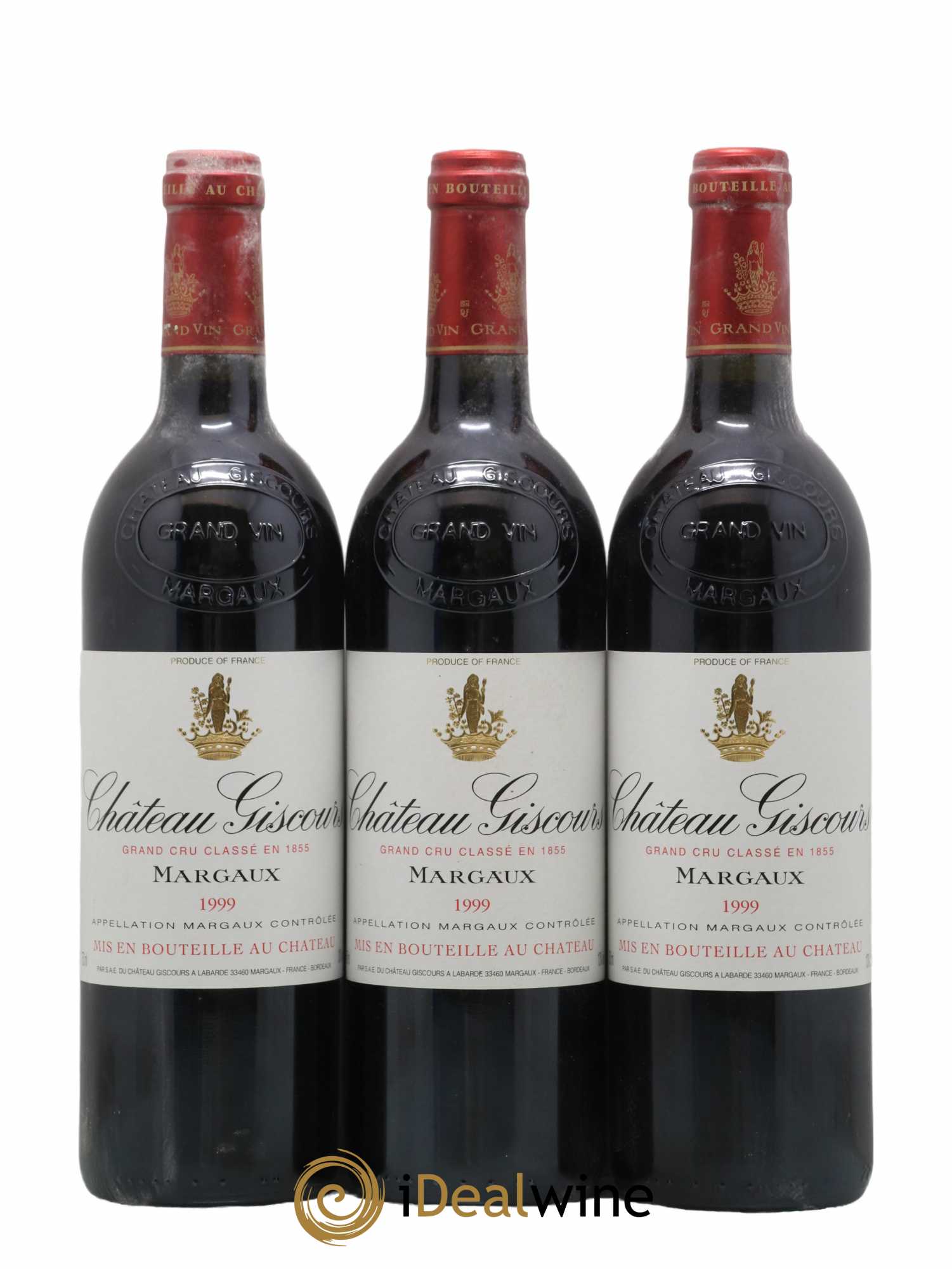 Château Giscours 3ème Grand Cru Classé 1999 - Lot of 3 bottles - 0