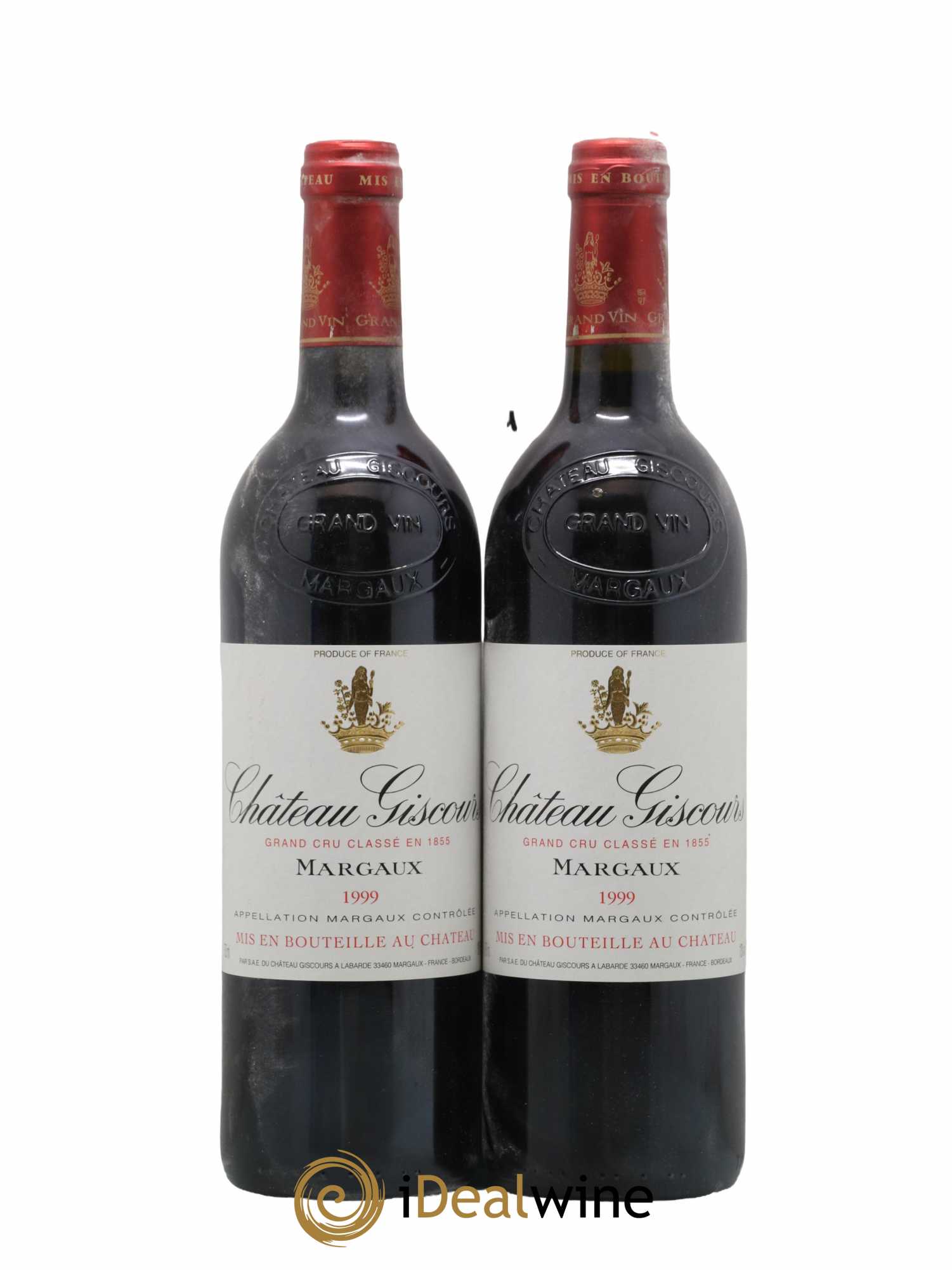 Château Giscours 3ème Grand Cru Classé 1999 - Lot de 2 bouteilles - 0