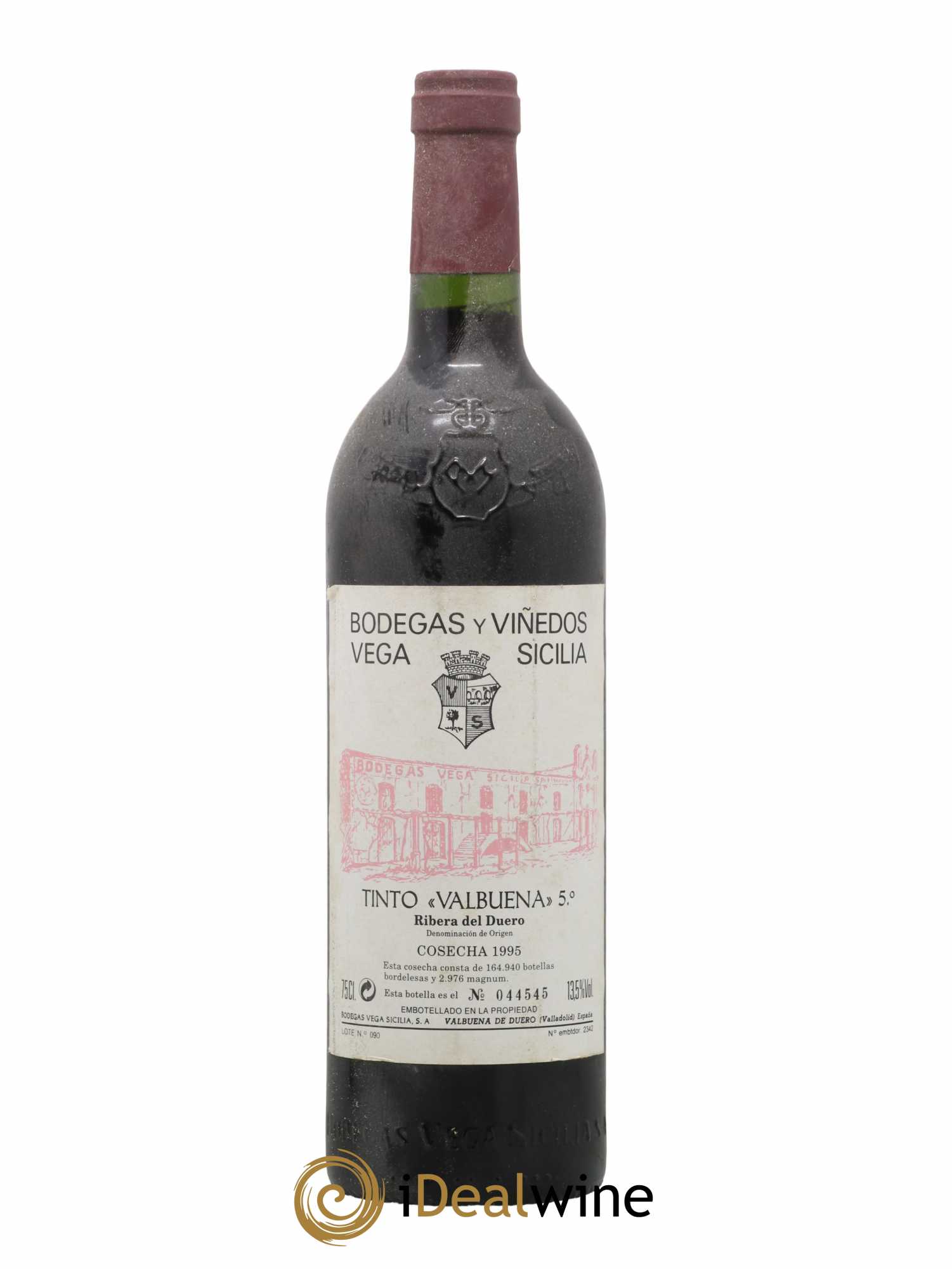 Ribera Del Duero DO Vega Sicilia Valbuena 5 ano Famille Alvarez 1995 - Lot of 1 bottle - 0