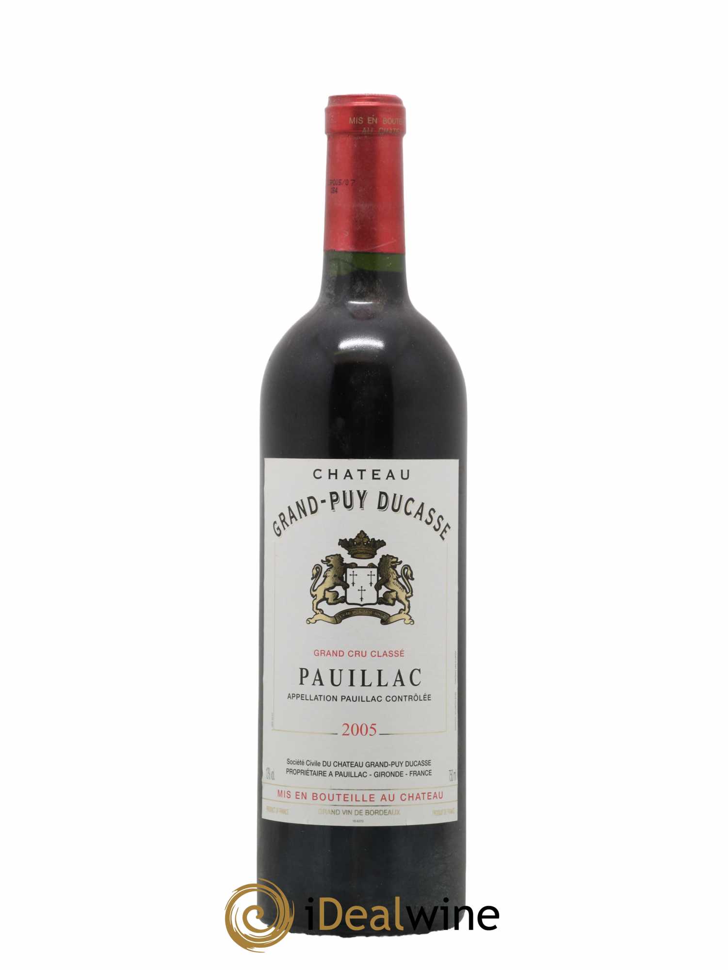 Château Grand Puy Ducasse 5ème Grand Cru Classé 2005 - Lot de 1 bouteille - 0