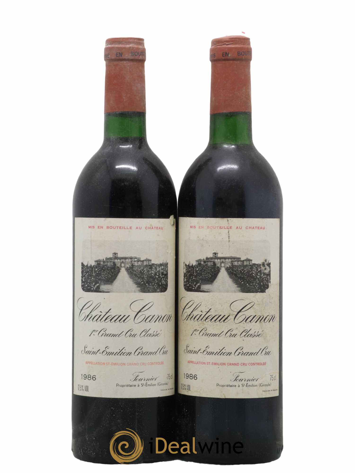 Château Canon 1er Grand Cru Classé B 1986 - Lot de 2 bouteilles - 0