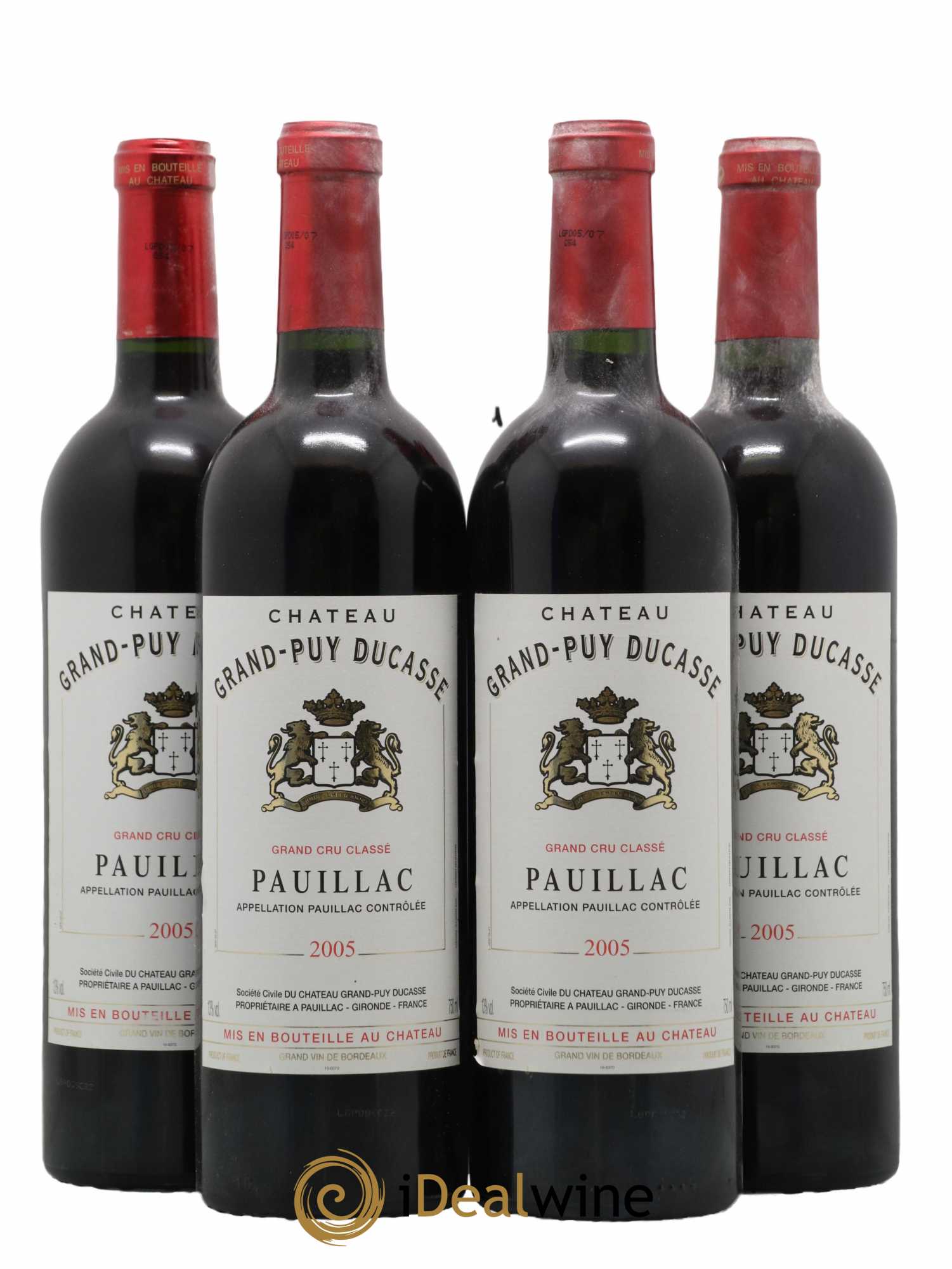 Château Grand Puy Ducasse 5ème Grand Cru Classé 2005 - Lot de 4 bouteilles - 0