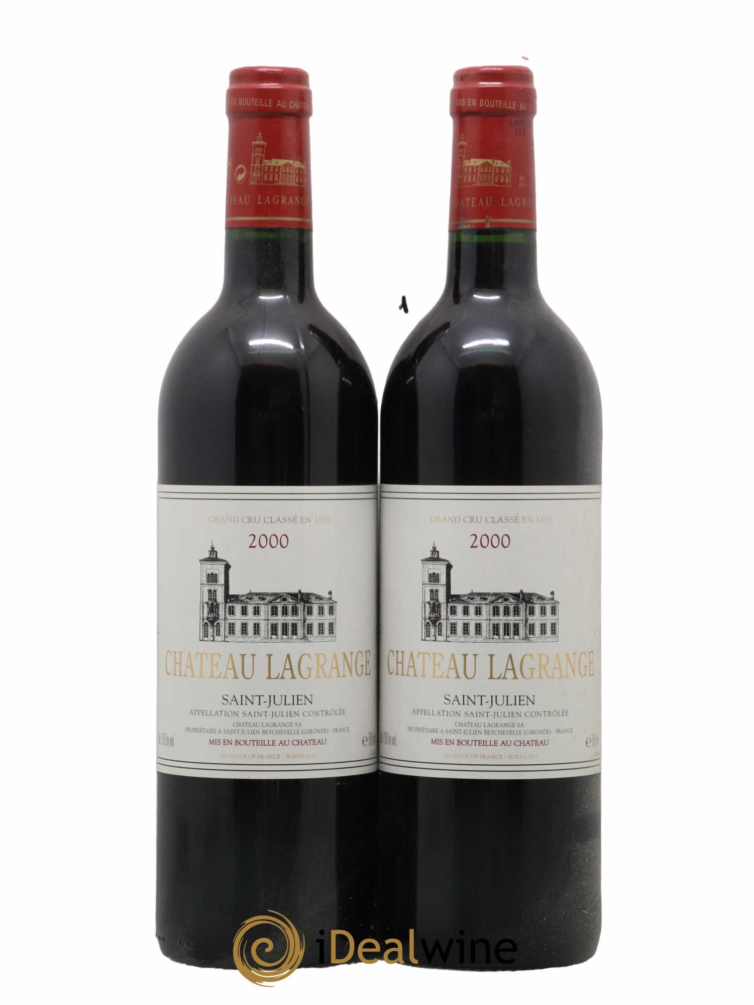 Château Lagrange 3ème Grand Cru Classé 2000 - Lot of 2 bottles - 0