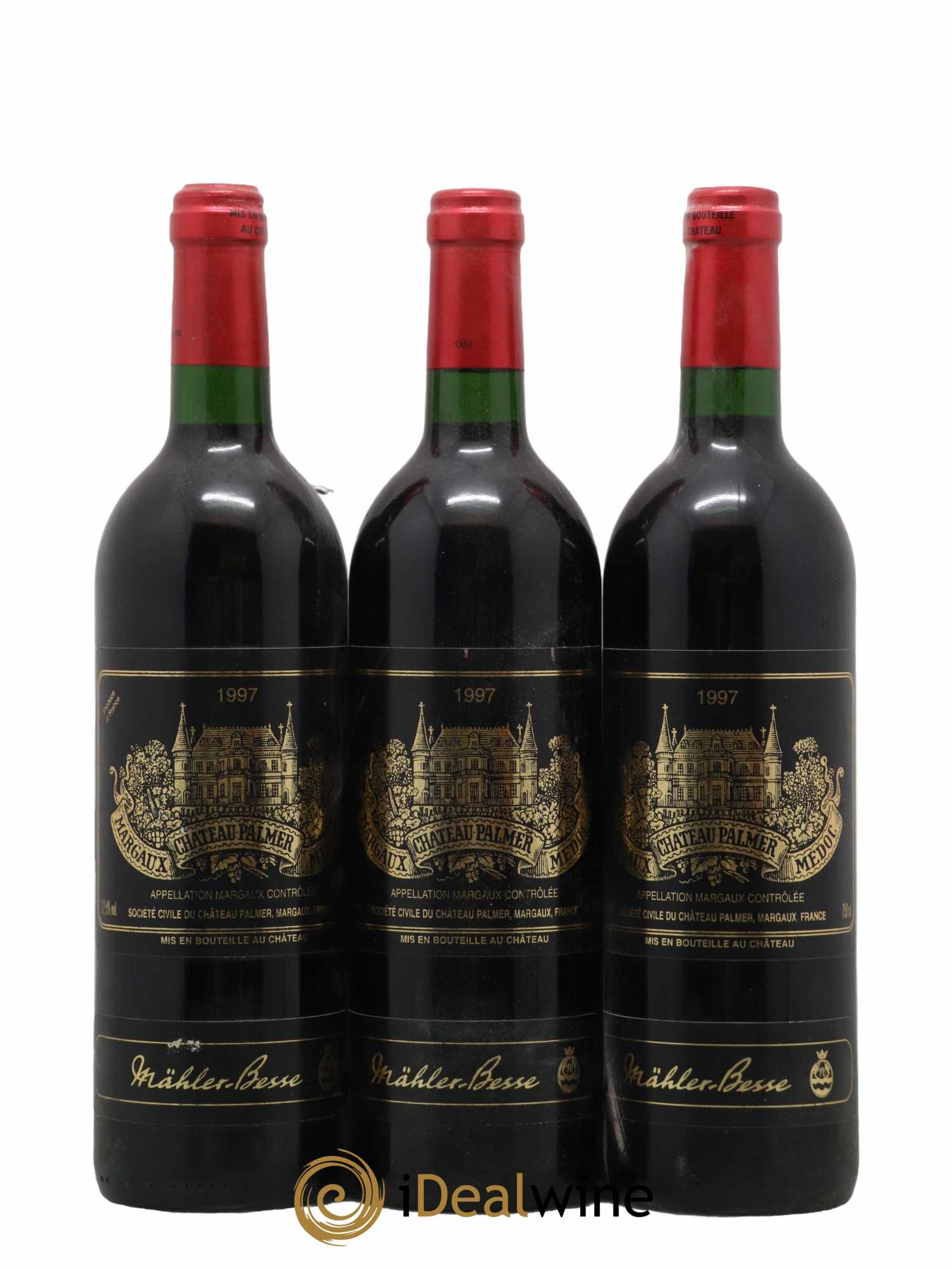 Château Palmer 3ème Grand Cru Classé 1997 - Lot de 3 bouteilles - 0