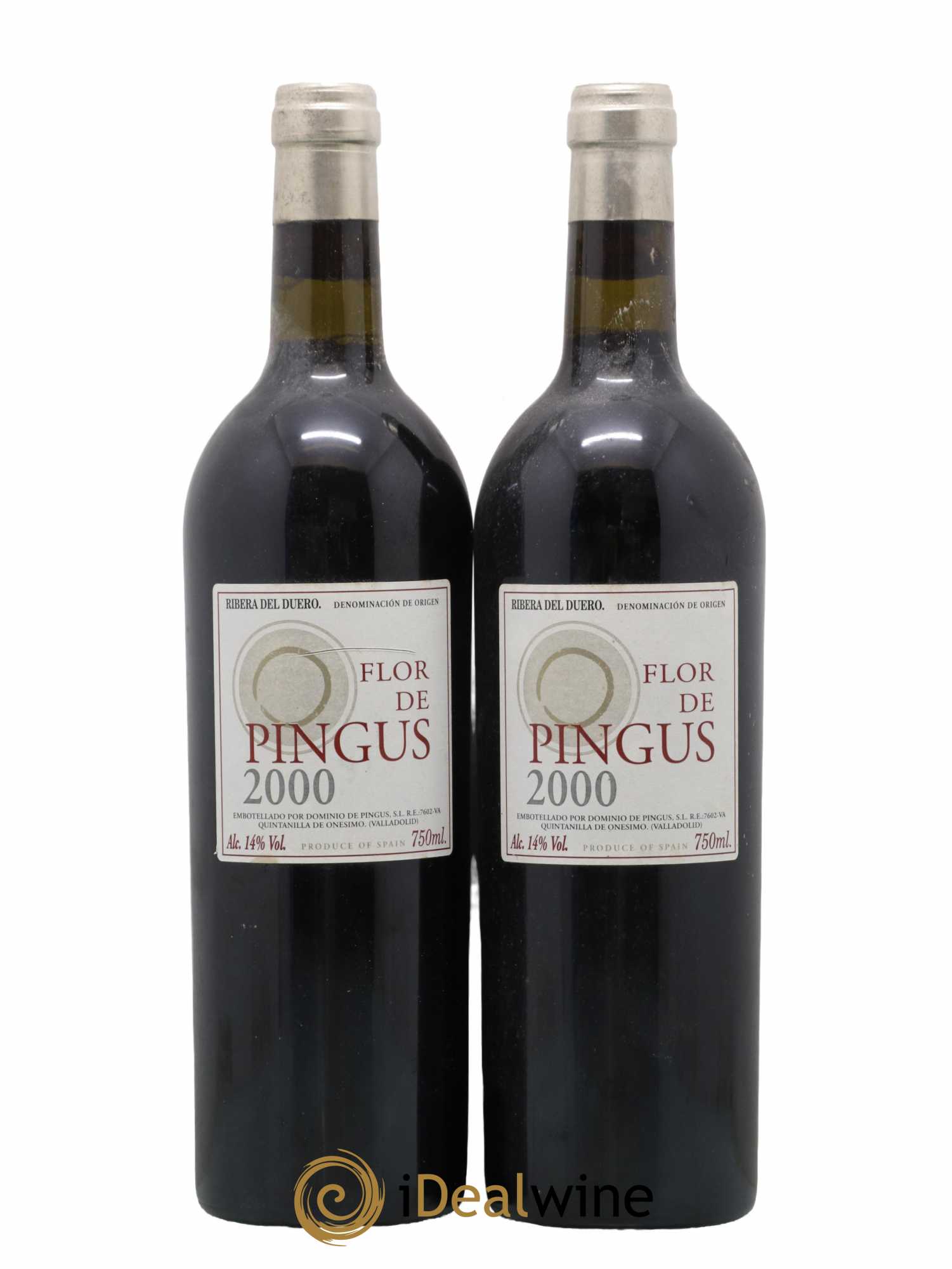 Ribera Del Duero Flor de Pingus Dominio de Pingus - Peter Sisseck 2000 - Lot de 2 bouteilles - 0
