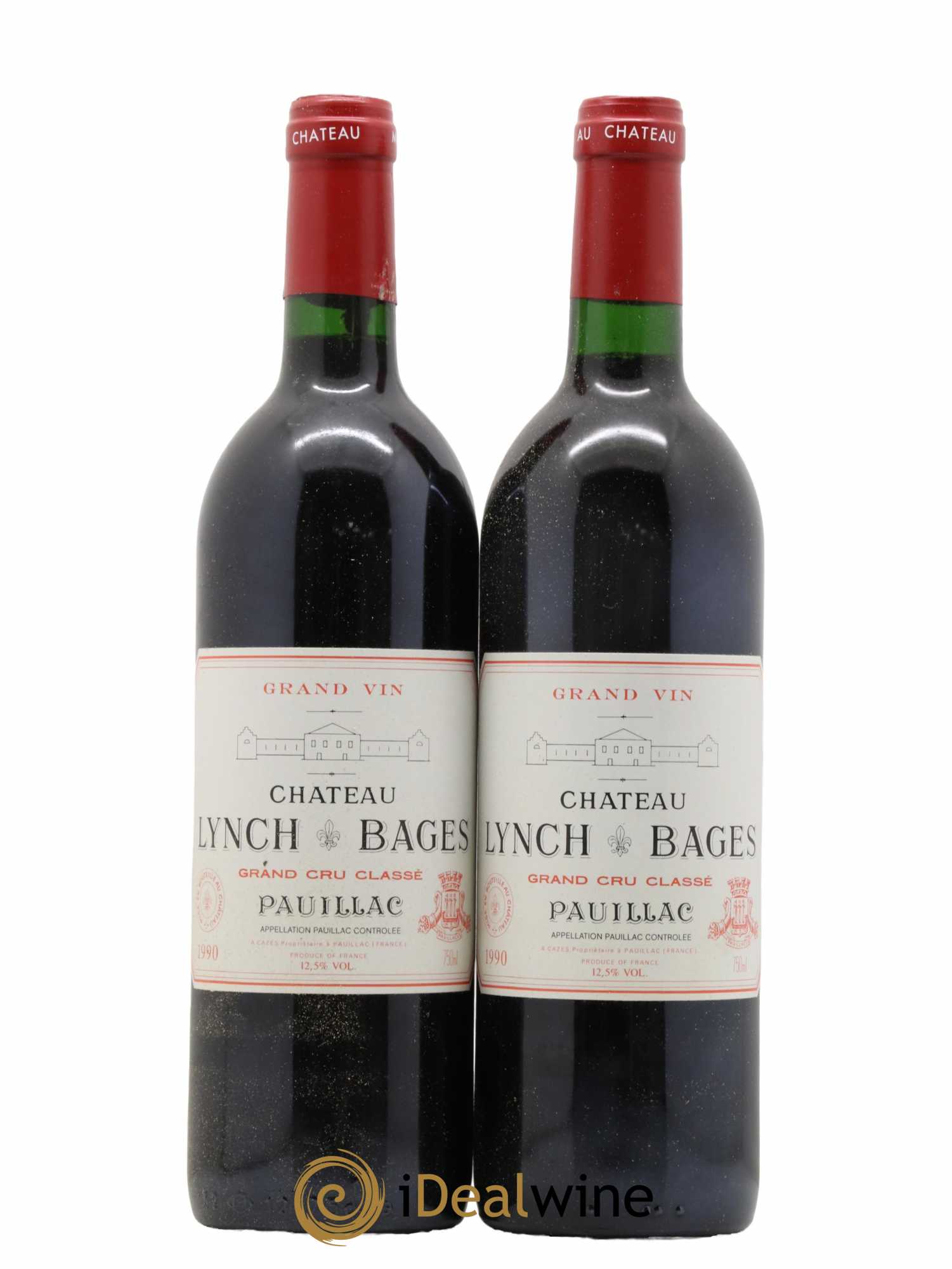 Château Lynch Bages 5ème Grand Cru Classé 1990 - Lot de 2 bouteilles - 0