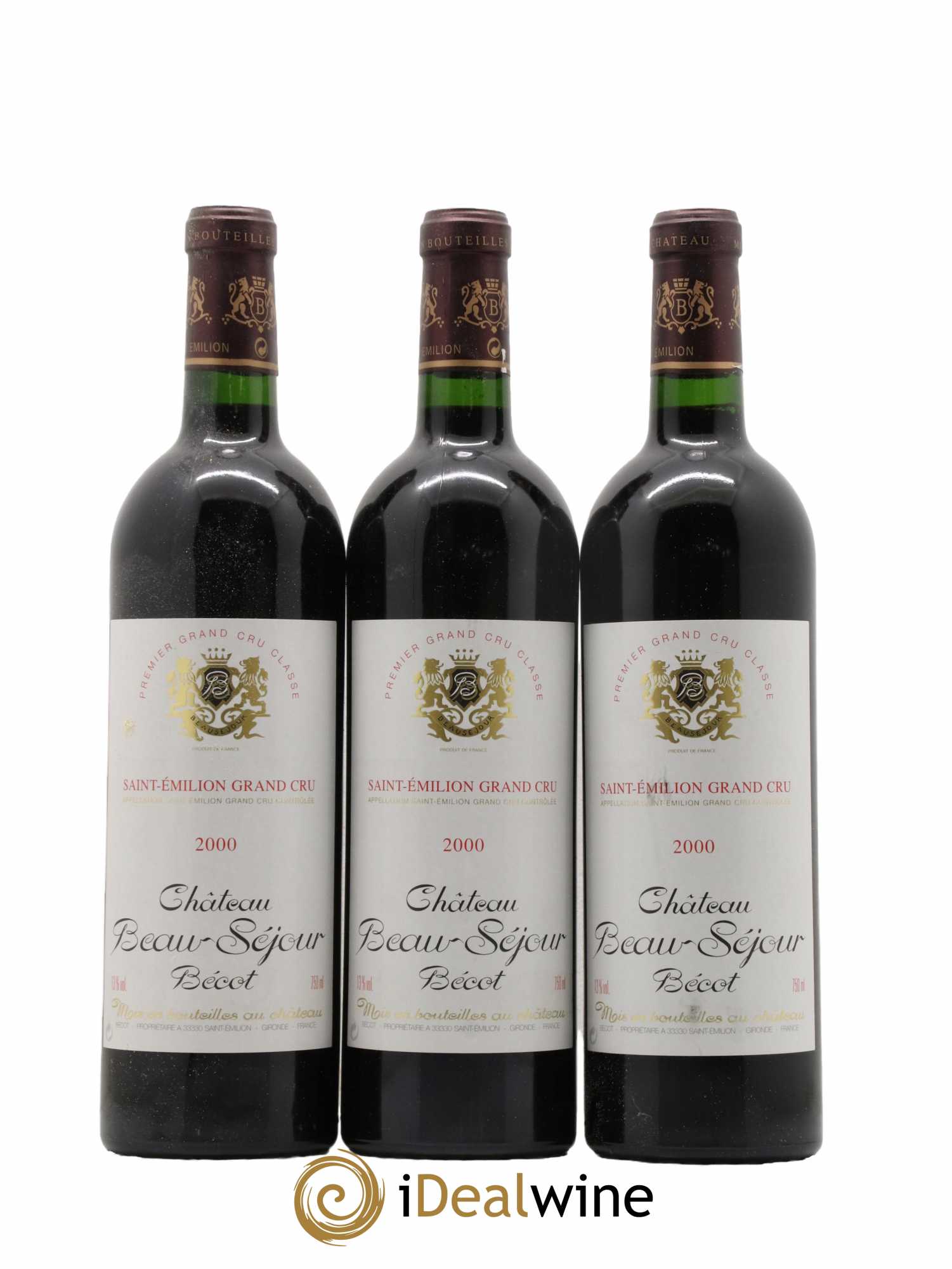 Château Beau-Séjour Bécot 1er Grand Cru Classé B 2000 - Lot de 12 bouteilles - 2