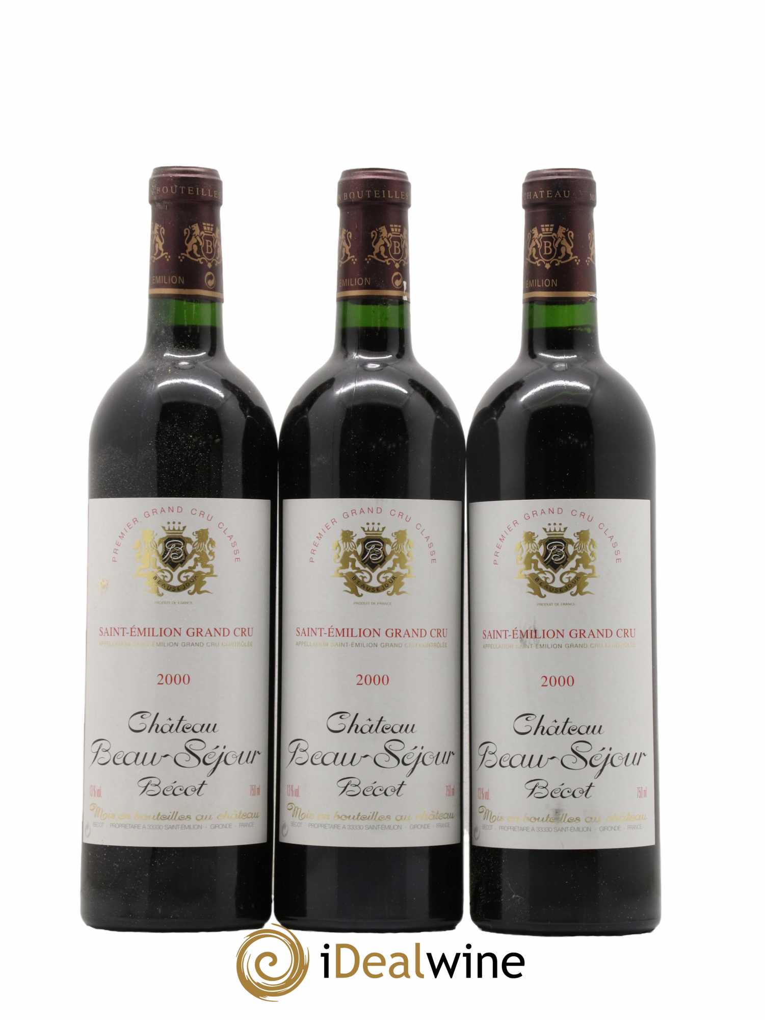 Château Beau-Séjour Bécot 1er Grand Cru Classé B 2000 - Lot de 12 bouteilles - 3