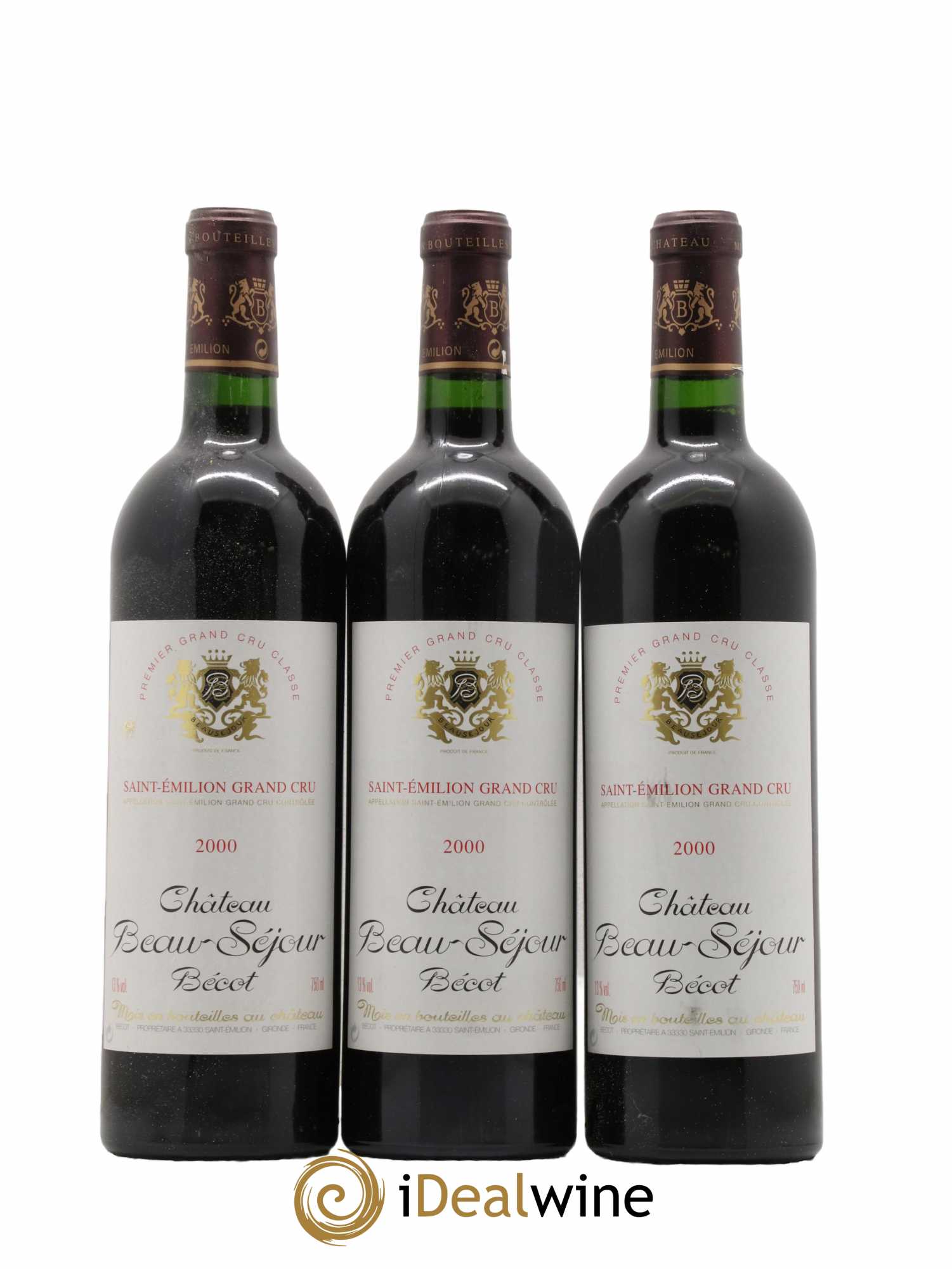 Château Beau-Séjour Bécot 1er Grand Cru Classé B 2000 - Lot de 12 bouteilles - 4
