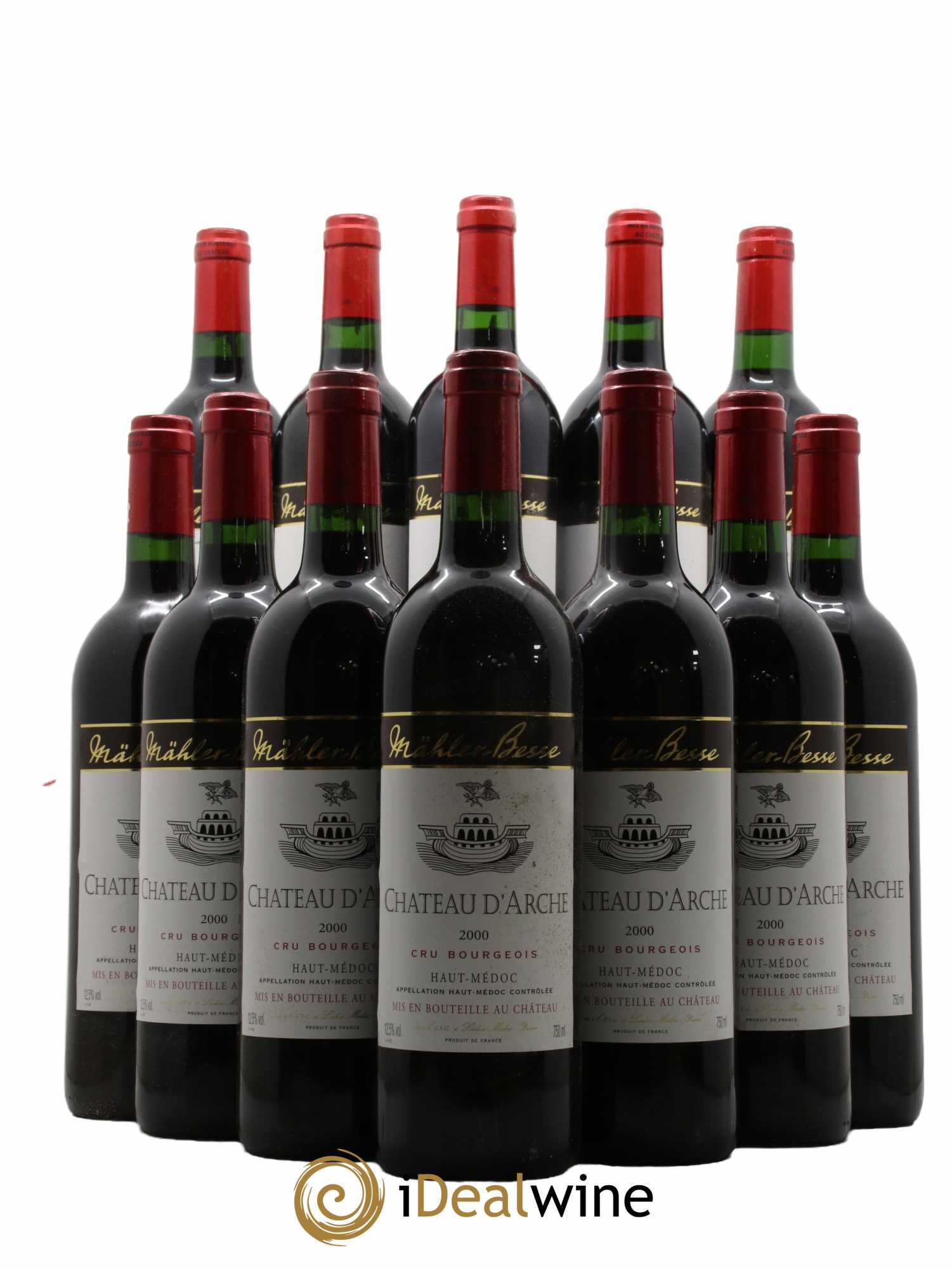 Château d'Arche Cru Bourgeois 2000 - Lot de 12 bouteilles - 0