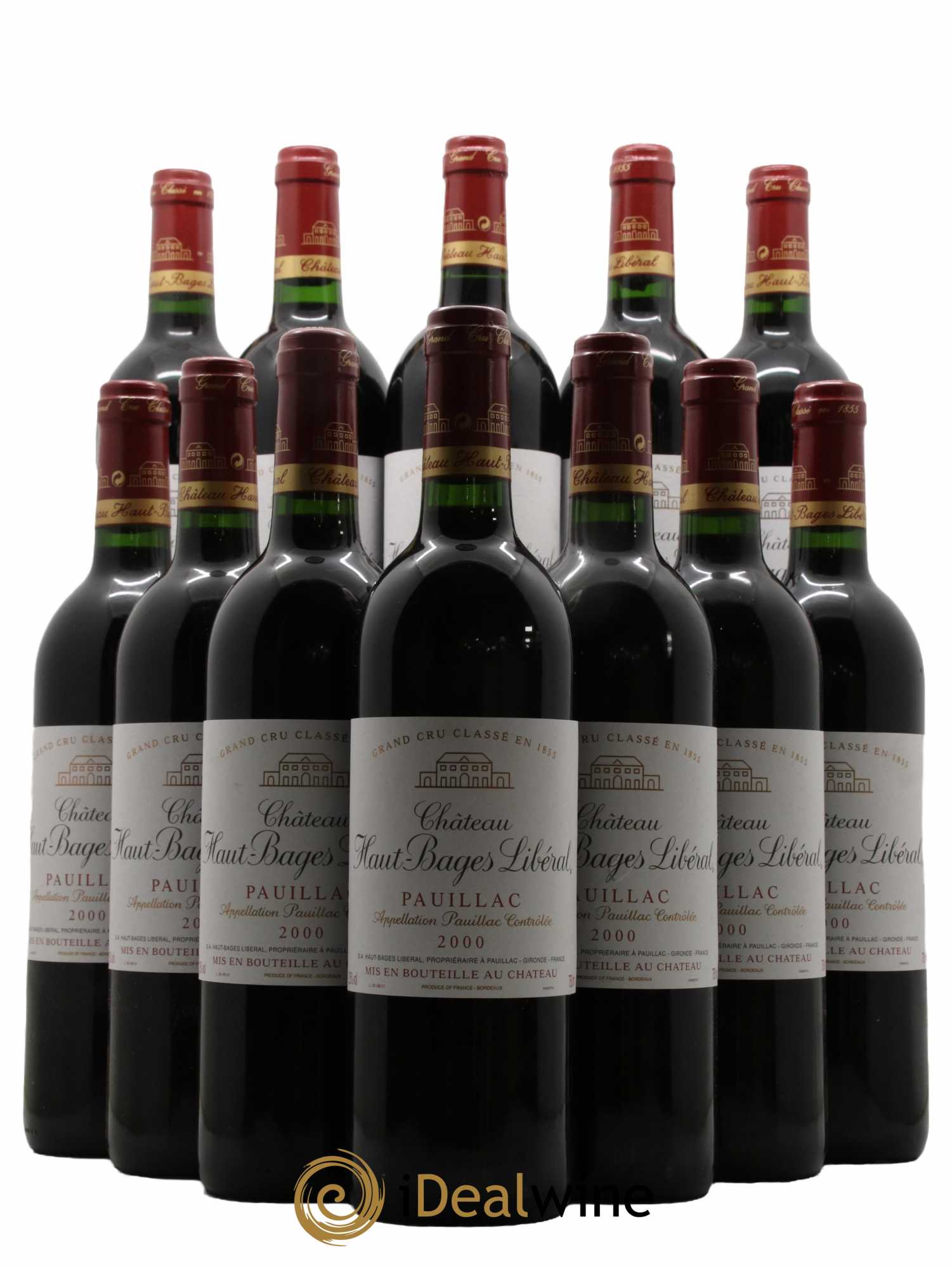 Château Haut Bages Libéral 5ème Grand Cru Classé 2000 - Lot de 12 bouteilles - 0