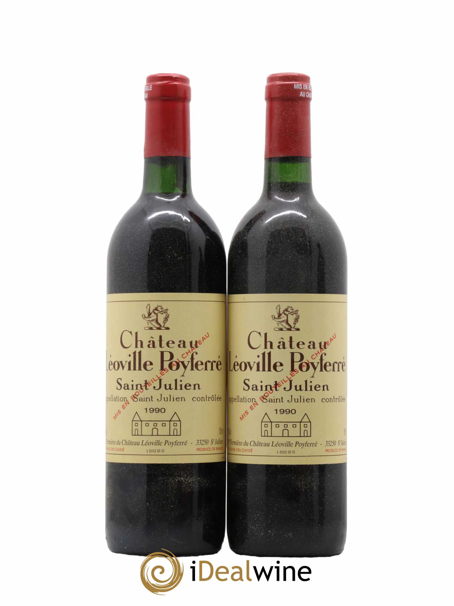 Château Léoville Poyferré 2ème Grand Cru Classé 1990 - Lot de 2 bouteilles - 0
