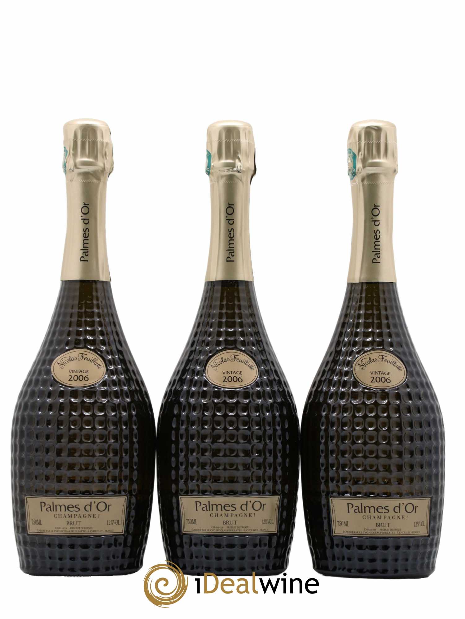 Palmes d'Or Brut Nicolas Feuillatte 2006 - Lot de 3 bouteilles - 0
