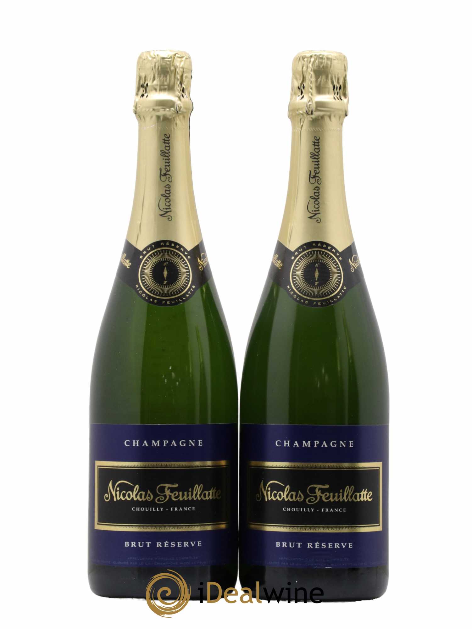 Champagne Nicolas Feuillate Brut Reserve - Lot de 2 bouteilles - 0