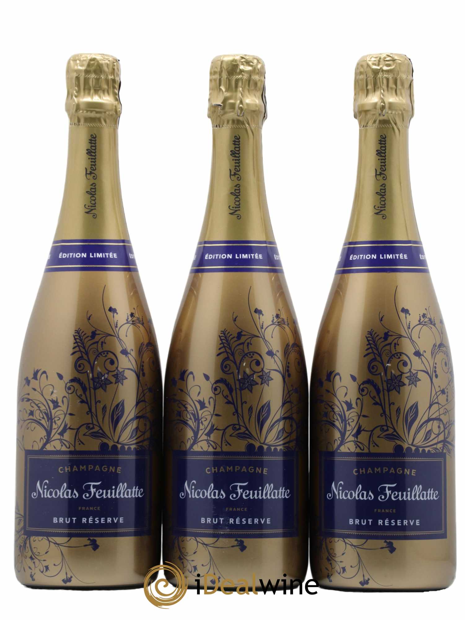 Champagne Nicolas Feuillate Brut Reserve - Lot de 3 bouteilles - 0