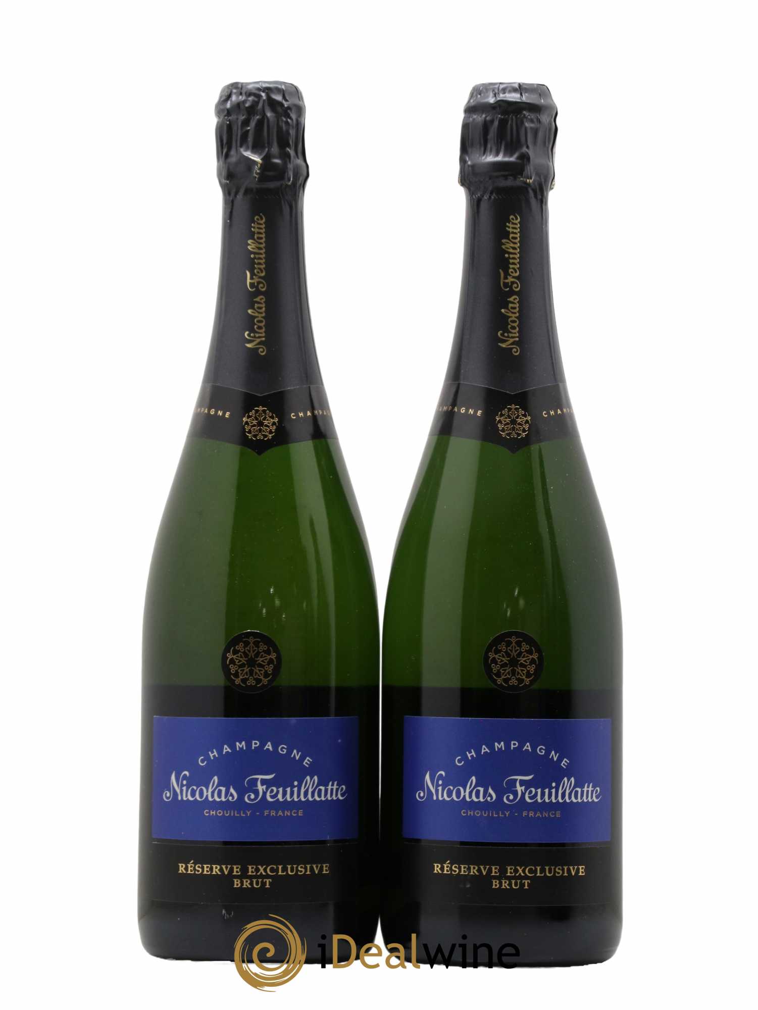Champagne Nicolas Feuillate Brut Reserve Exclusive - Lot de 2 bouteilles - 0