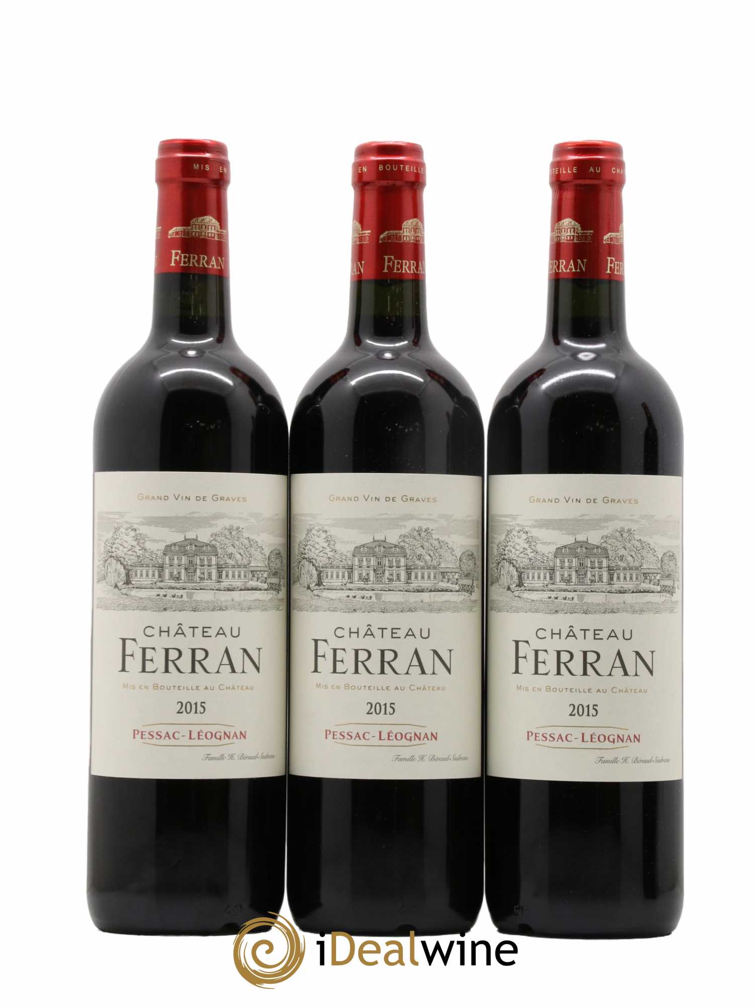 Pessac-Léognan Château Ferran 2015 - Lot de 3 bouteilles - 0