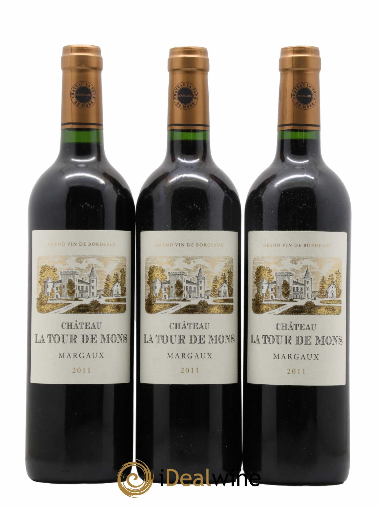 Château la Tour de Mons Cru Bourgeois 2011 - Lot of 12 bottles - 3