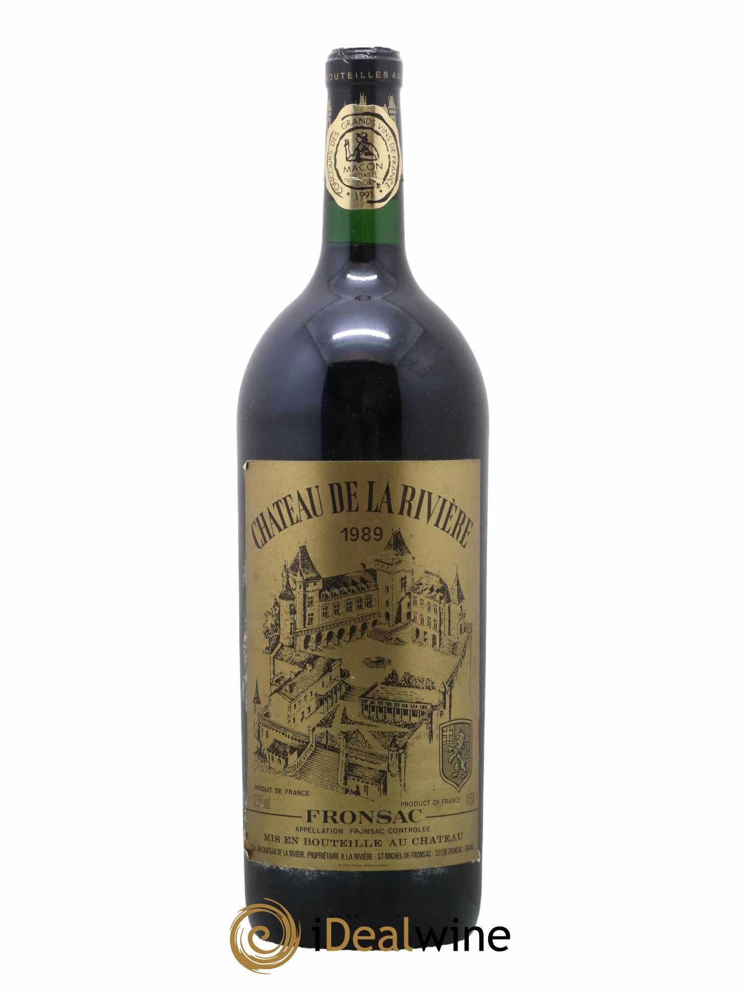 Château de La Rivière 1989 - Posten von 1 Magnum - 0