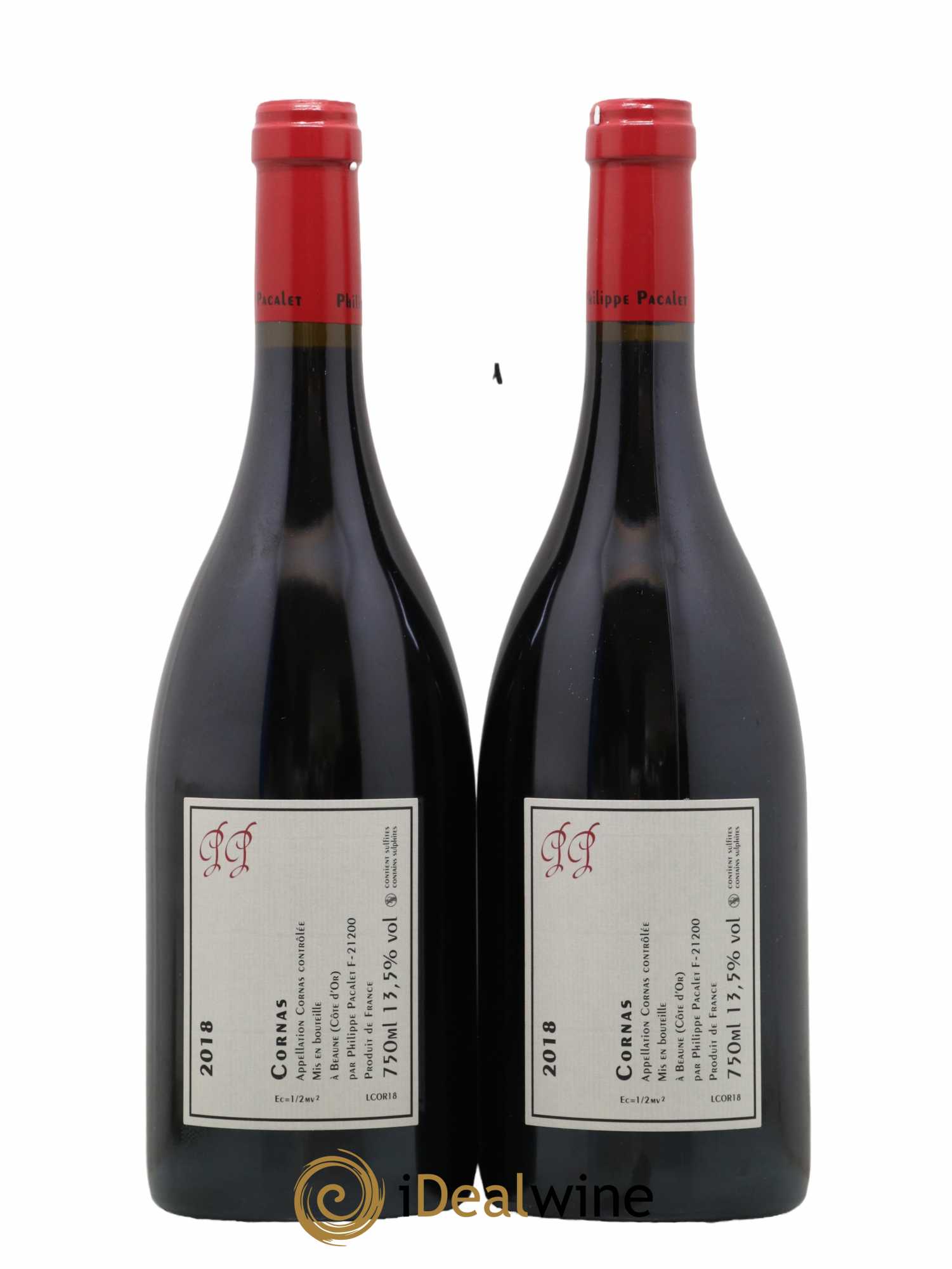 Cornas Philippe Pacalet (sans prix de réserve) 2018 - Lot de 2 bouteilles - 1