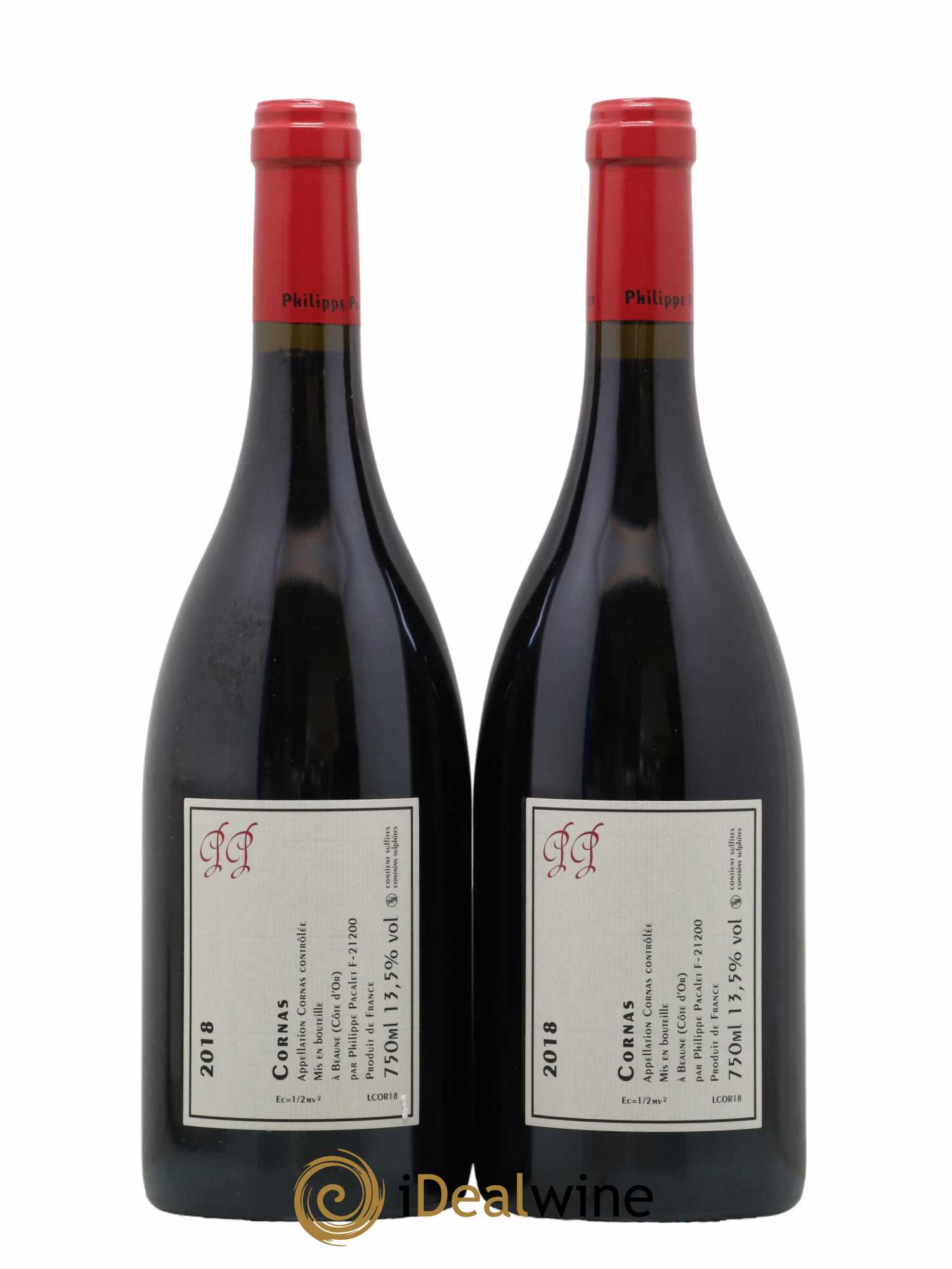 Cornas Philippe Pacalet (sans prix de réserve) 2018 - Lot de 2 bouteilles - 1