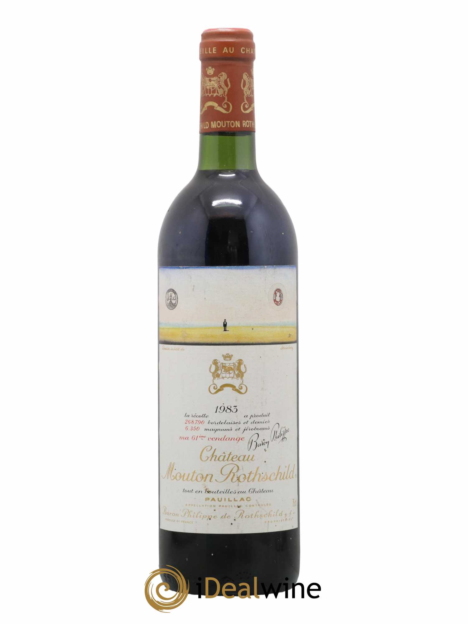 Château Mouton Rothschild 1er Grand Cru Classé 1983 - Lot of 1 bottle - 0