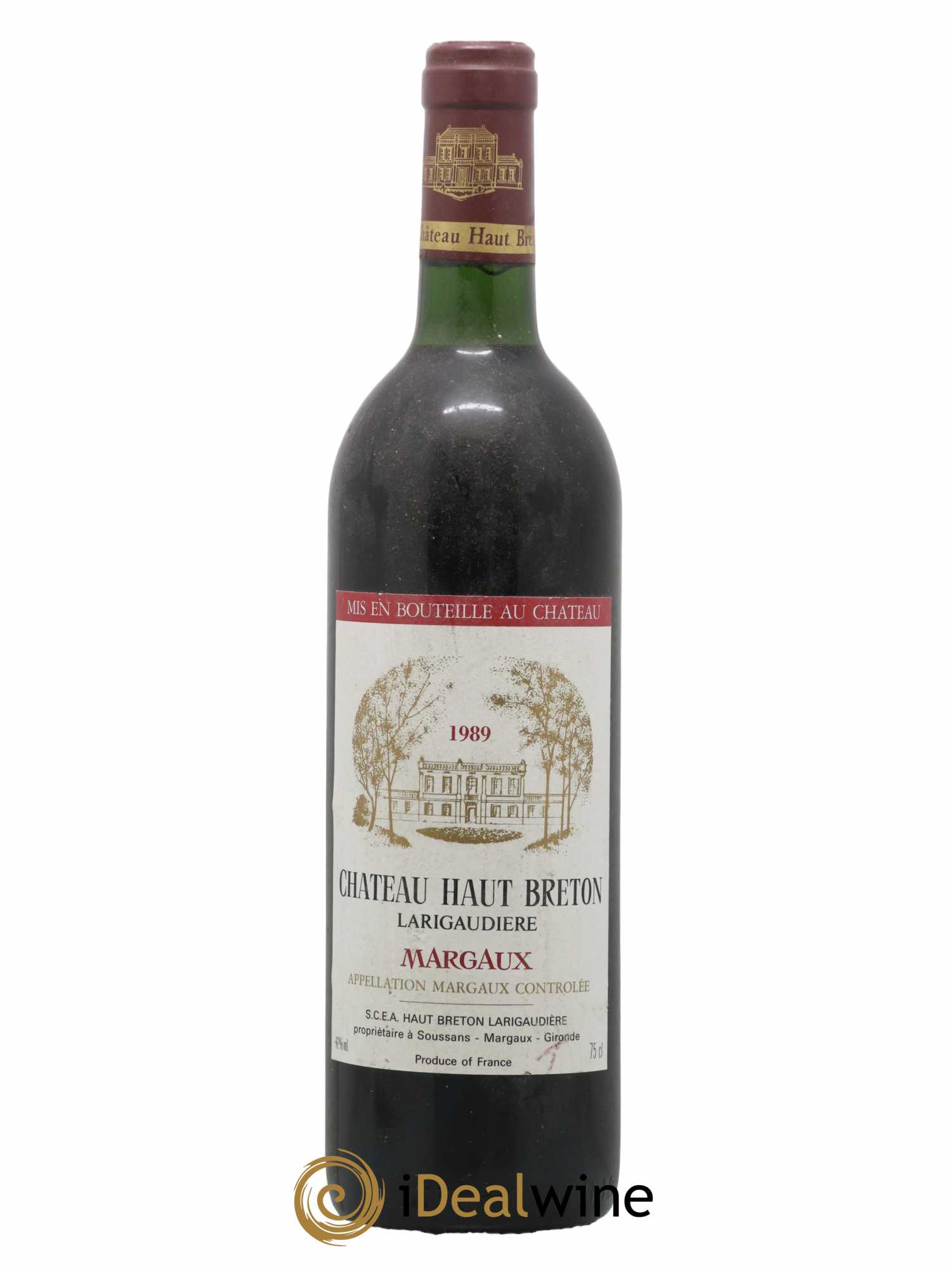 Château Haut Breton Larigaudière Cru Bourgeois 1989 - Lot de 1 bouteille - 0