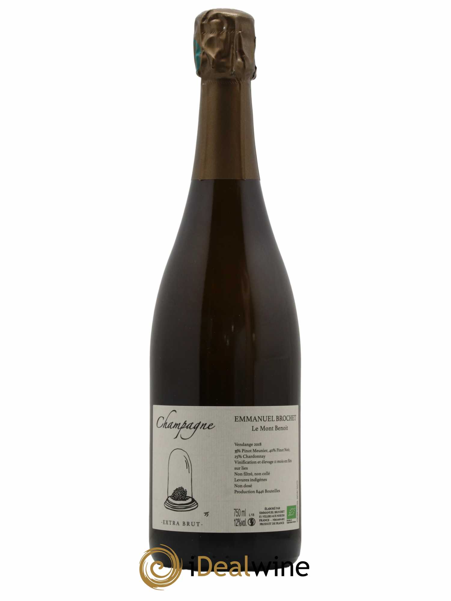 Le Mont Benoit Extra-Brut Emmanuel Brochet 2018 - Lot de 1 bouteille - 0