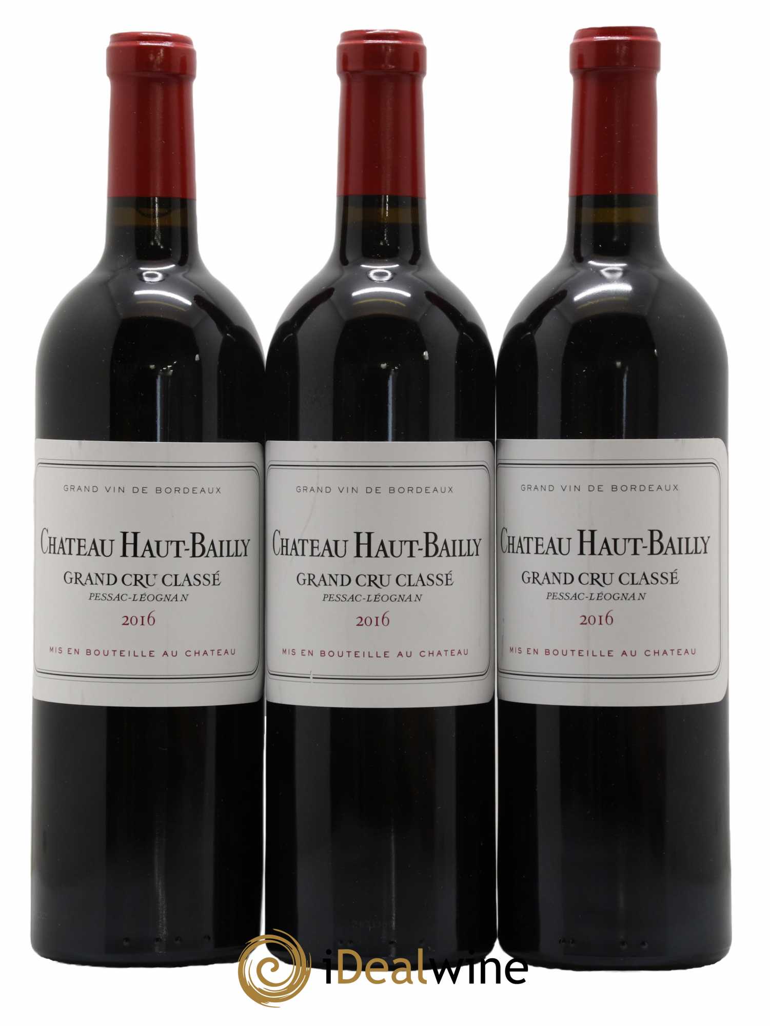 Château Haut-Bailly Cru Classé de Graves 2016 - Lot de 3 bouteilles - 0