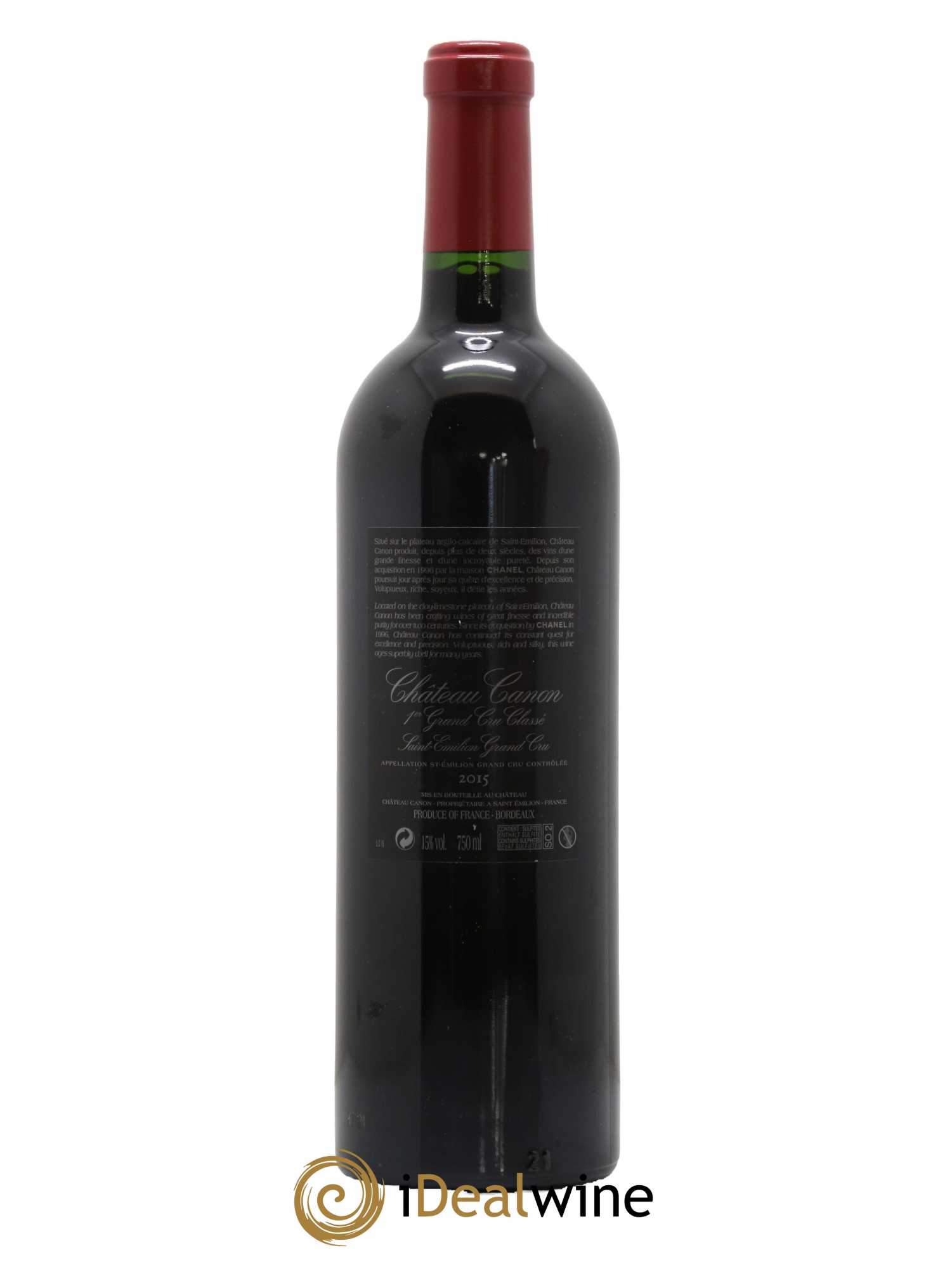 Château Canon 1er Grand Cru Classé B 2015 - Lot of 1 bottle - 1