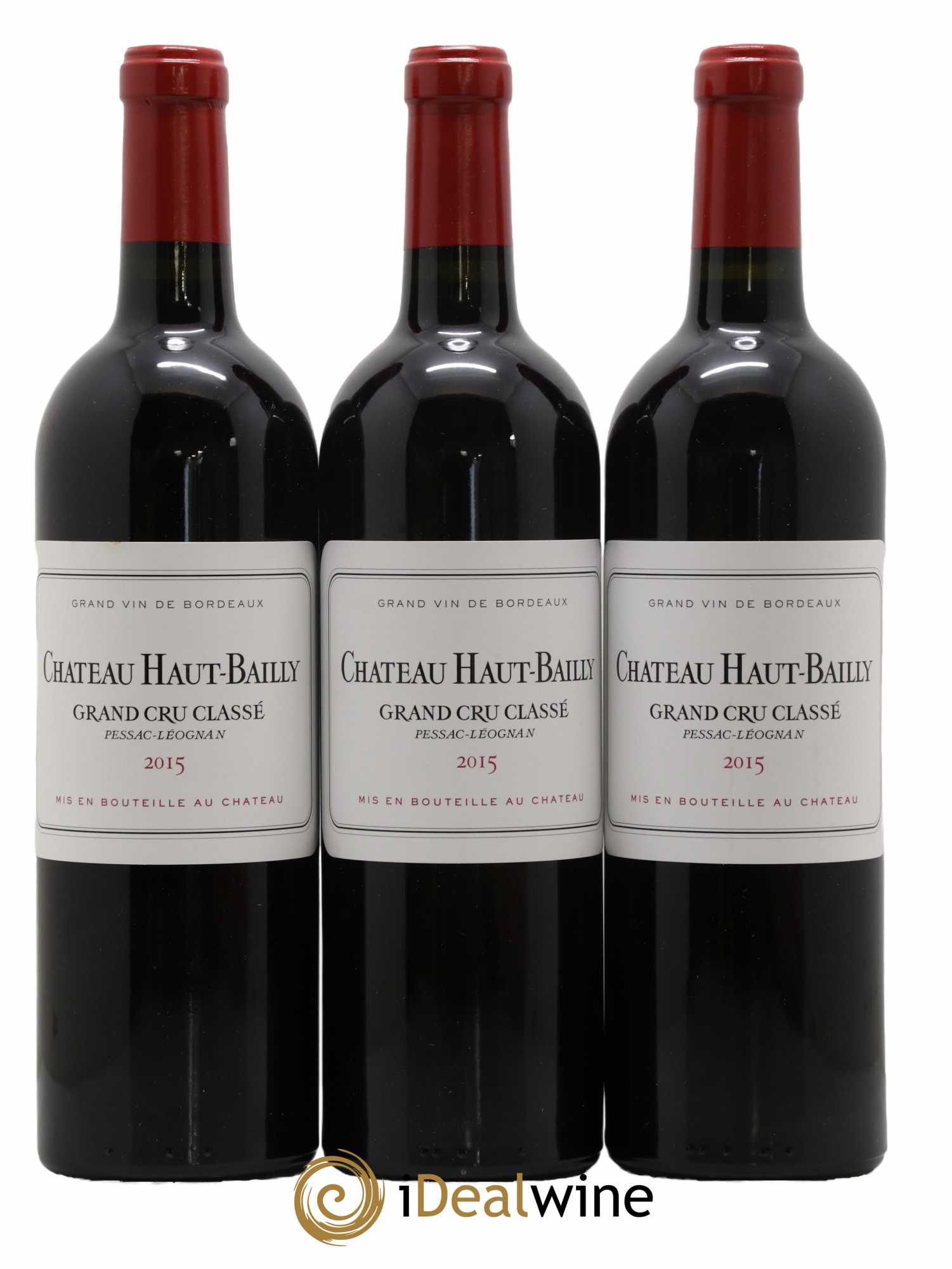 Château Haut-Bailly Cru Classé de Graves 2015 - Lot de 3 bouteilles - 0