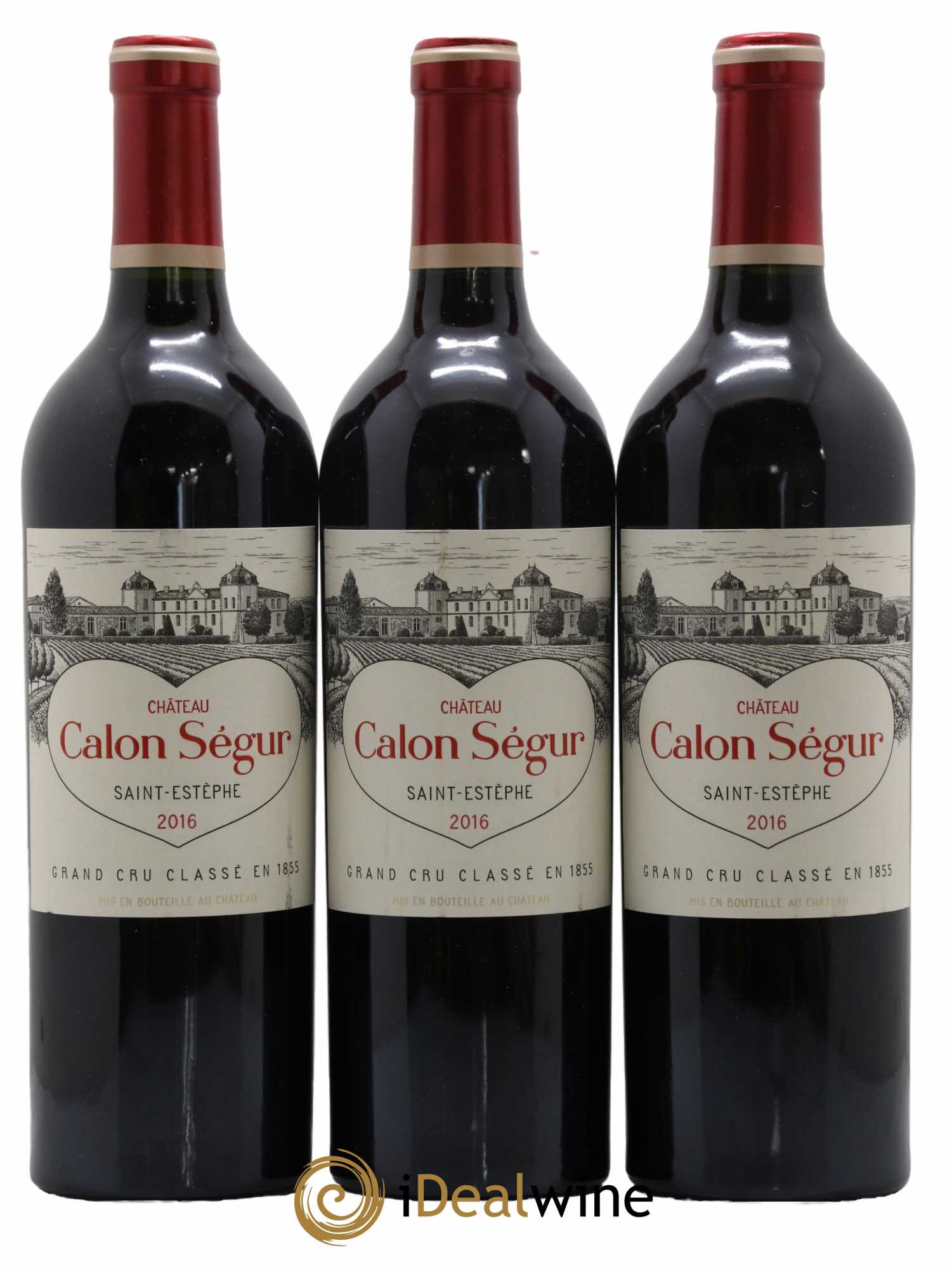 Château Calon Ségur 3ème Grand Cru Classé 2016 - Lot de 3 bouteilles - 0