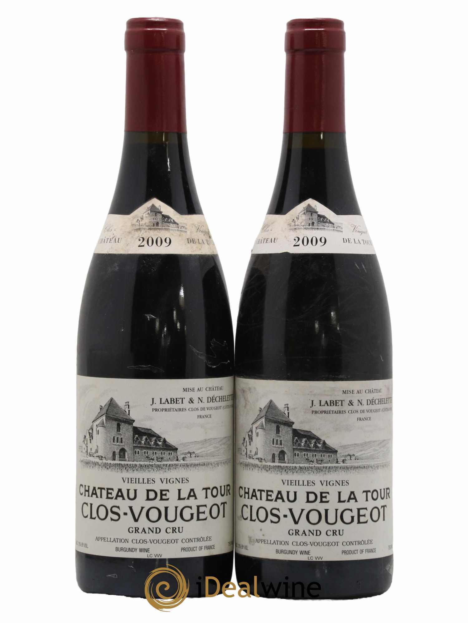 Clos de Vougeot Grand Cru Vieilles Vignes Château de La Tour 2009 - Lot de 2 bouteilles - 0