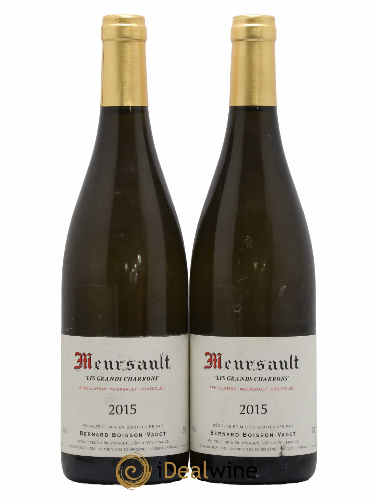 Meursault Les Grands Charrons Boisson-Vadot (Domaine) 2015 - Lot de 2 bouteilles - 0