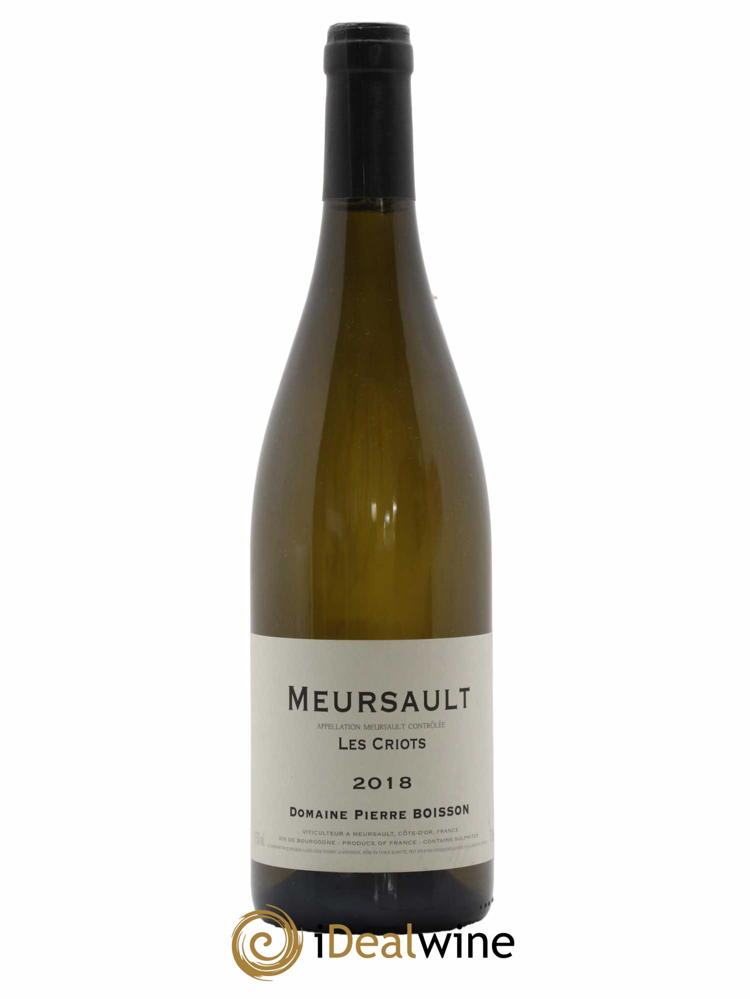 Meursault Les Criots Pierre Boisson (Domaine) 2018 - Posten von 1 Flasche - 0