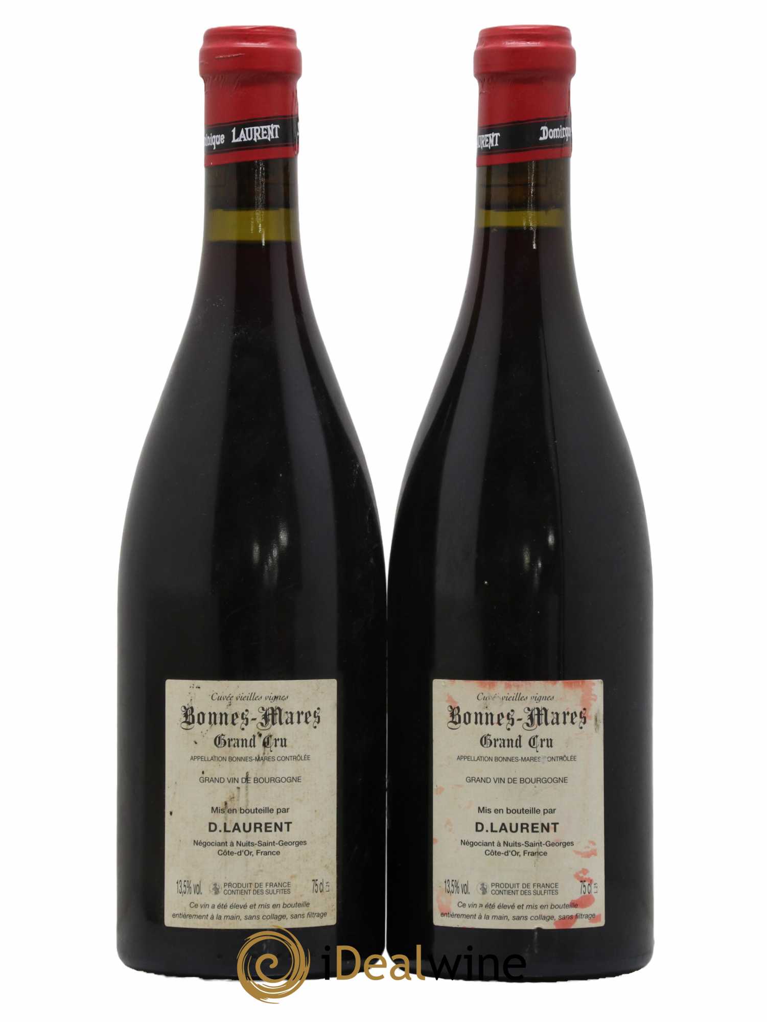 Bonnes-Mares Grand Cru Grande Cuvée Vieilles Vignes Dominique Laurent 2009 - Lot of 2 bottles - 1