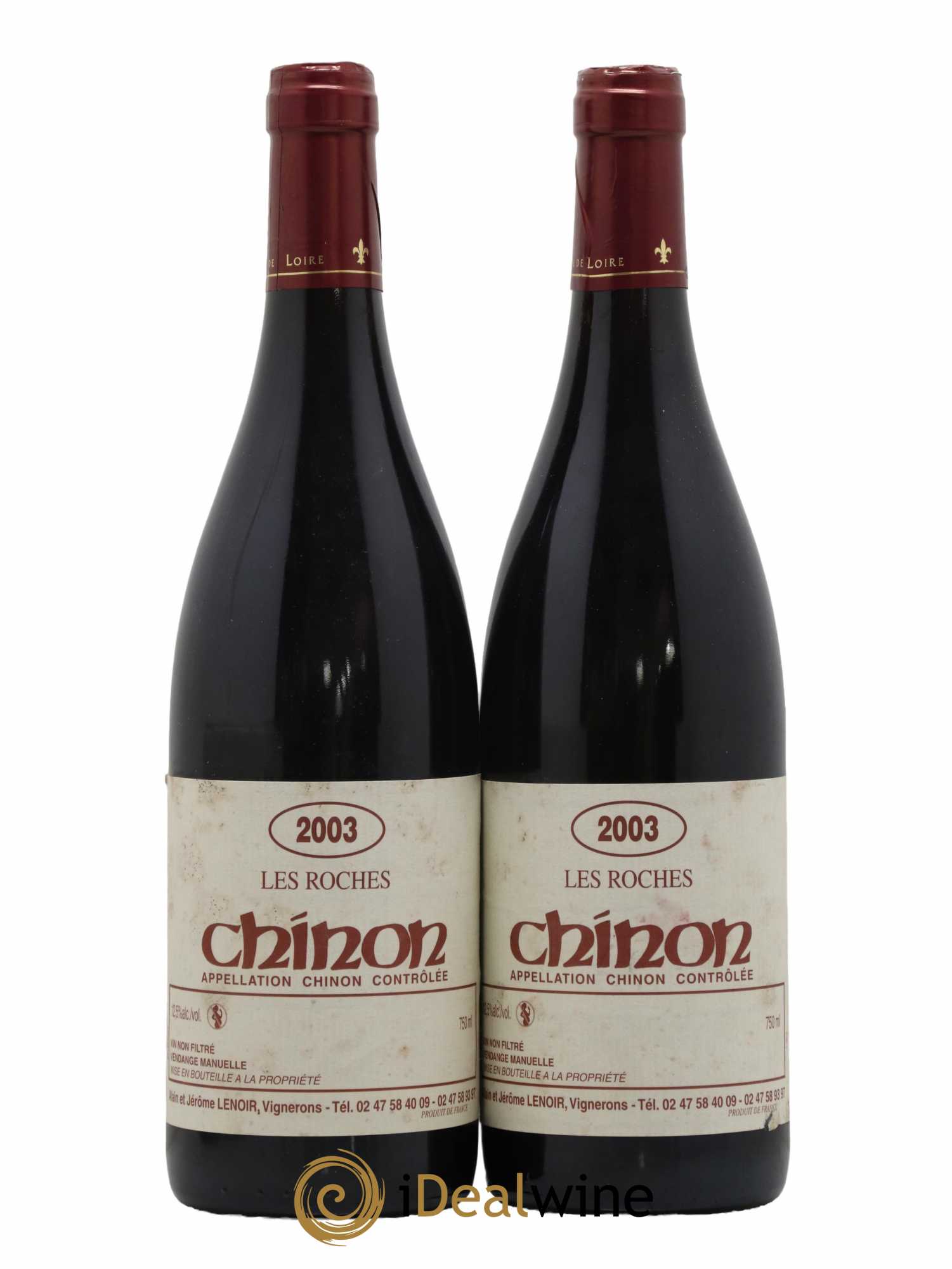 Chinon Les Roches Lenoir (Domaine) 2003 - Lot de 2 bouteilles - 0