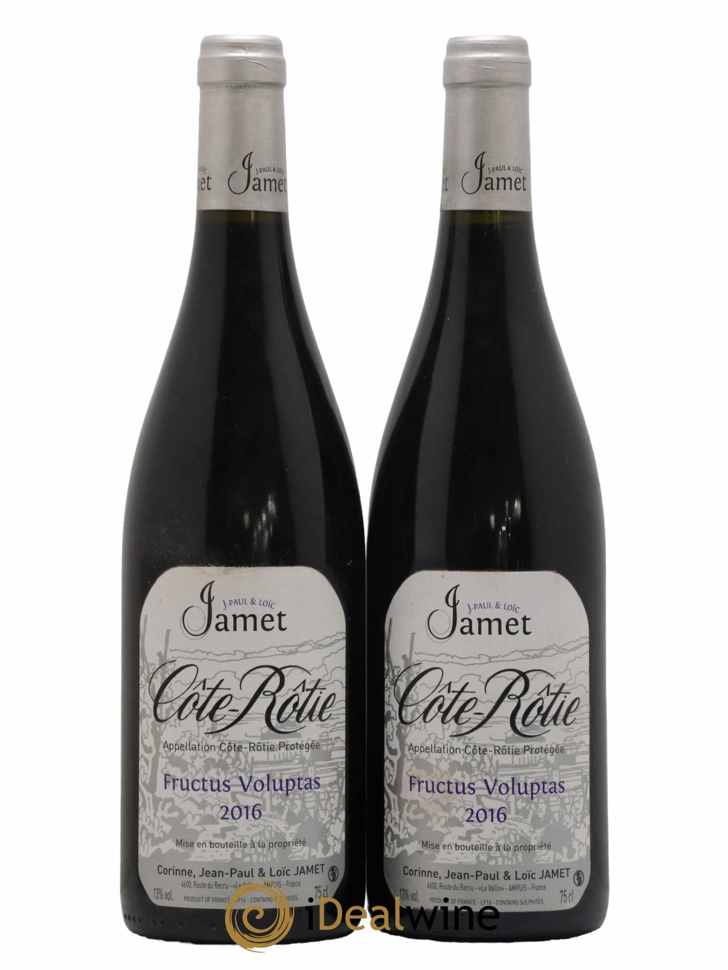Côte-Rôtie Fructus Voluptas Jamet (Domaine) 2016 - Lot of 2 bottles - 0